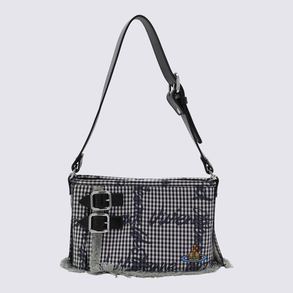 Vivienne Westwood Black Cotton Shoulder Bag
