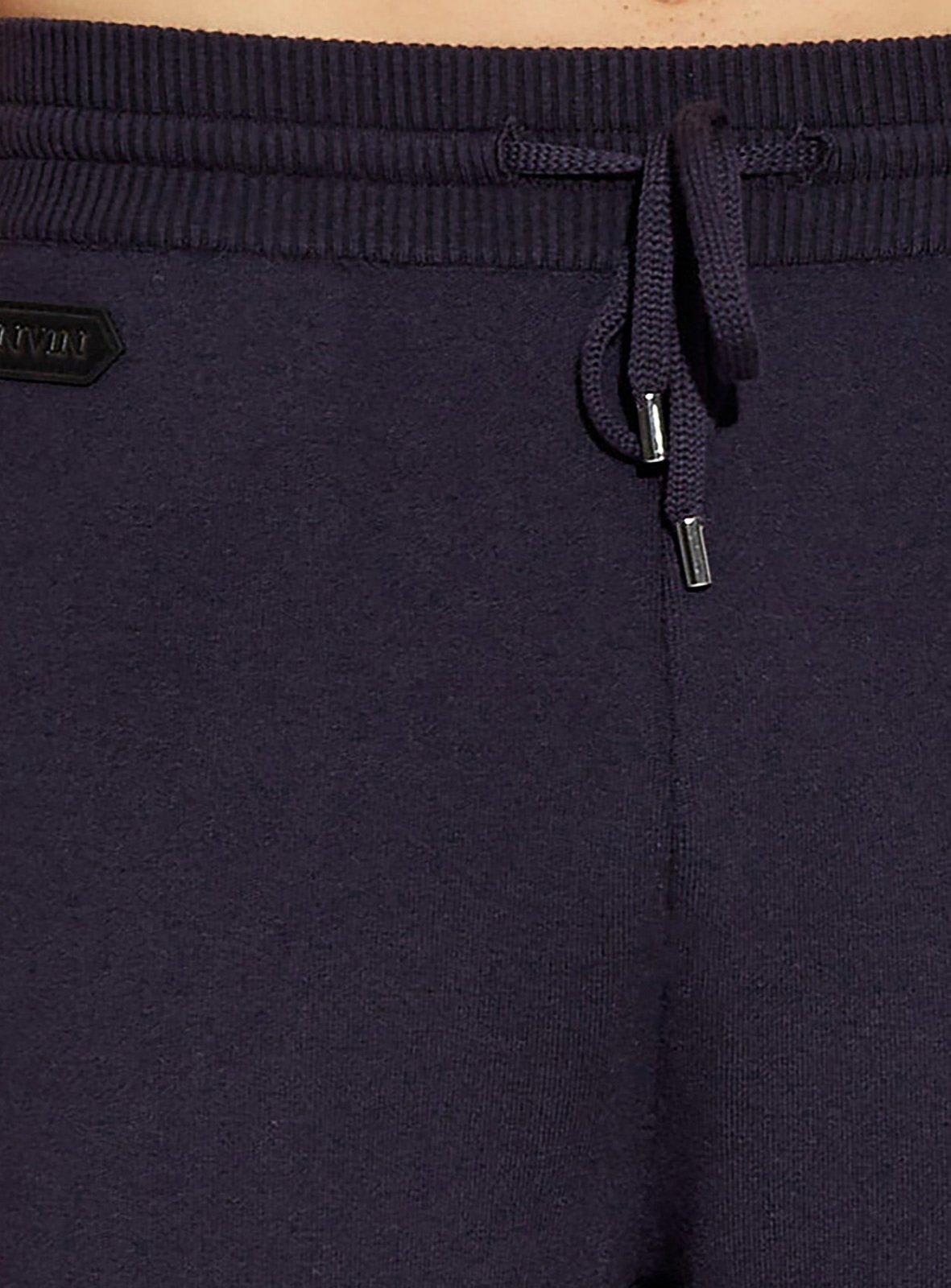 LANVIN LOGO PATCH TRACK PANTS 