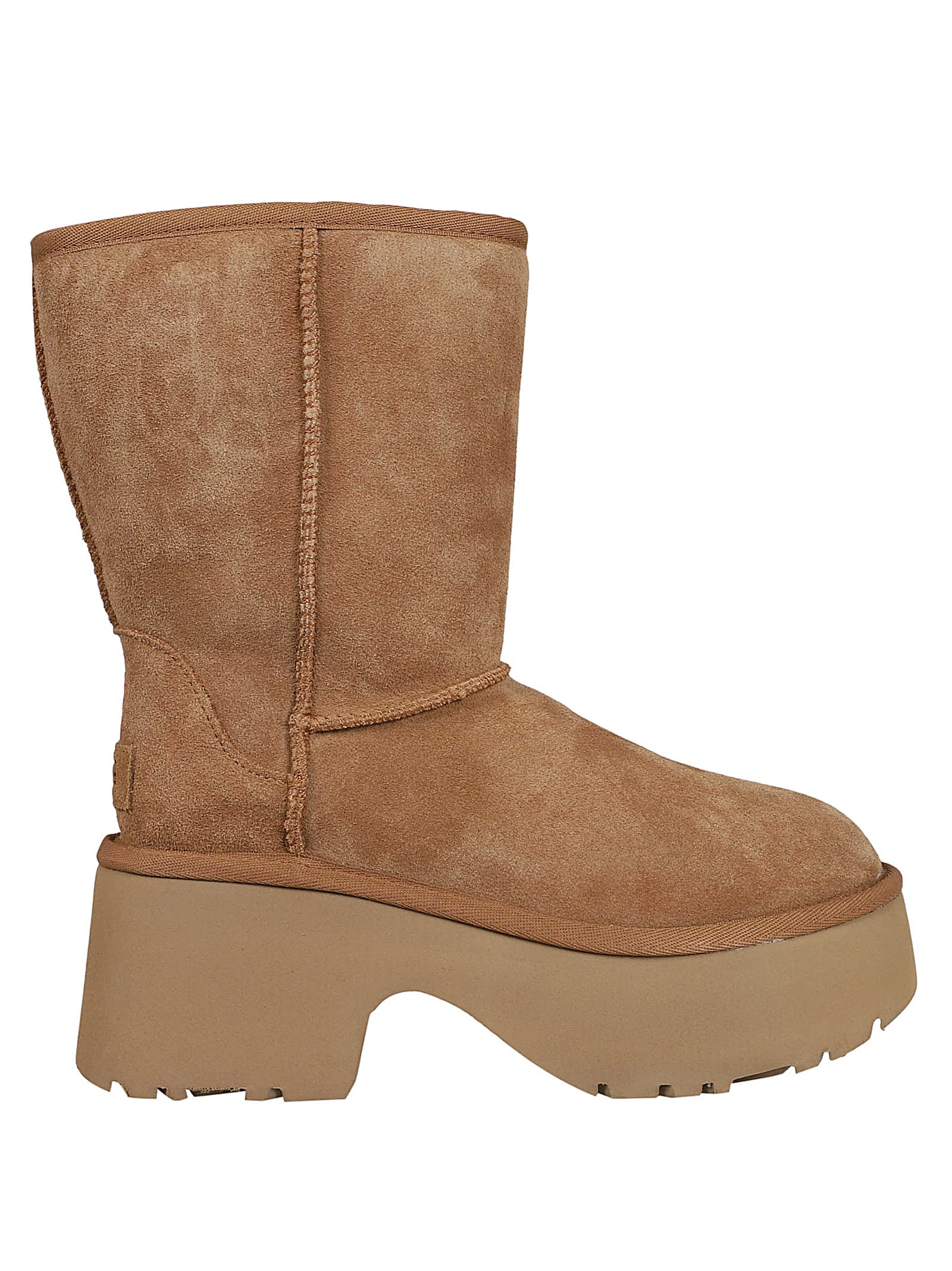 Shop Ugg W Classic Short New Heights In Che Chestnut