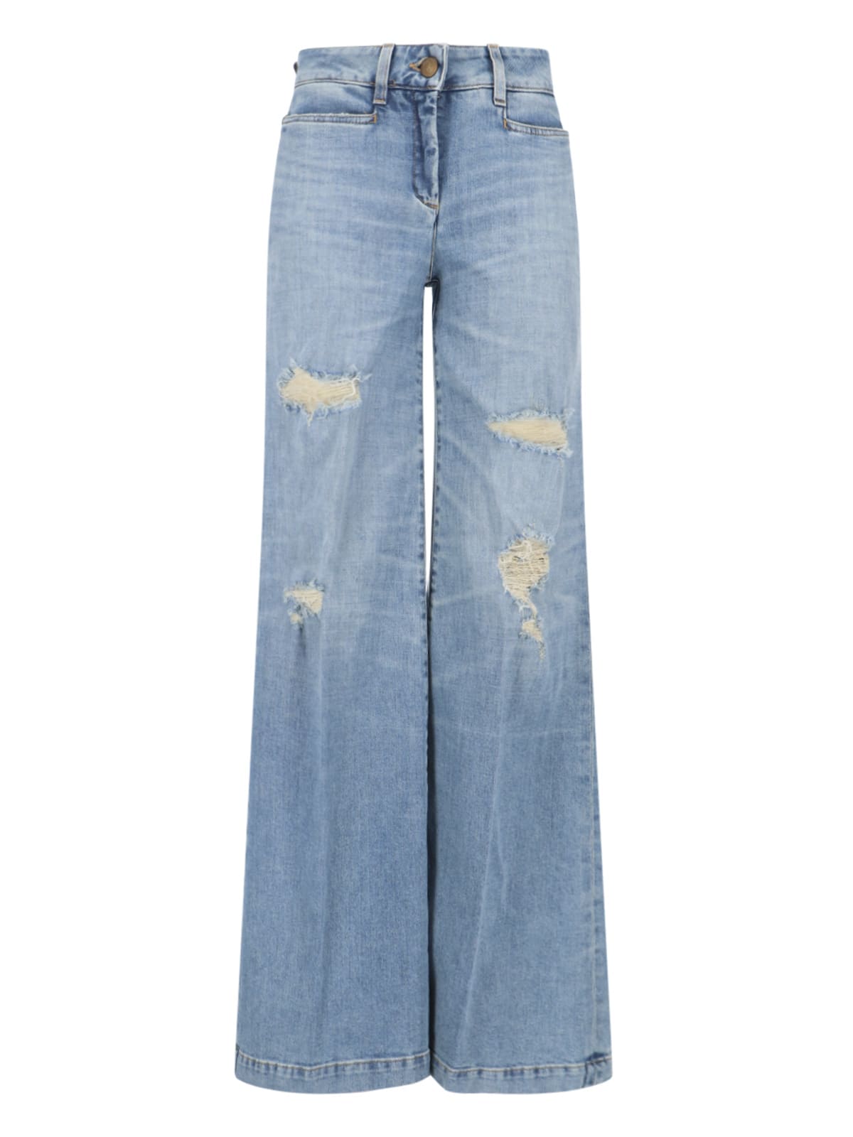 The Seafarer Palazzo Trousers In Light Blue