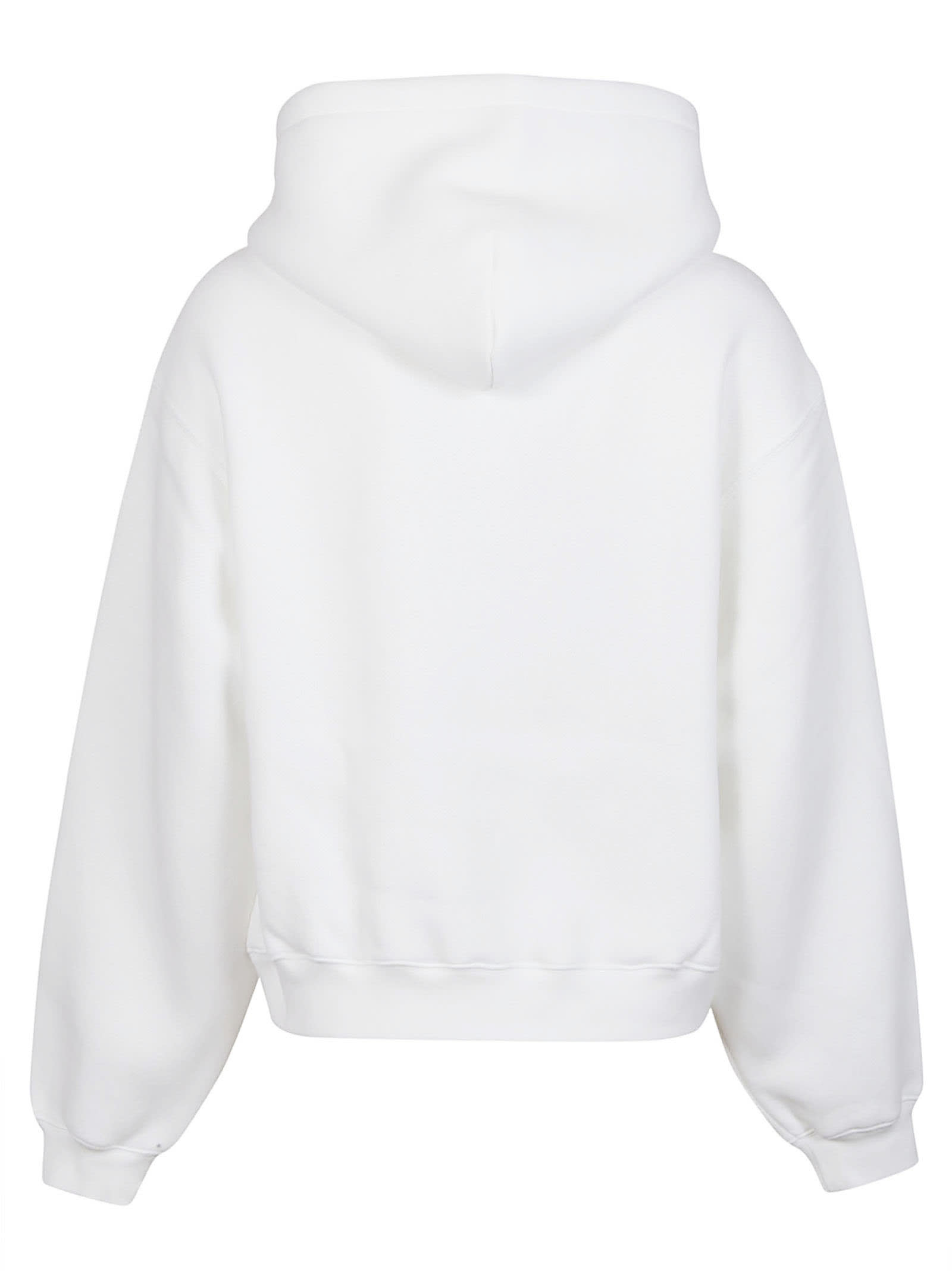 Shop Alexander Wang T Puff Paint Logo Essential Terry Sweatshirt In White