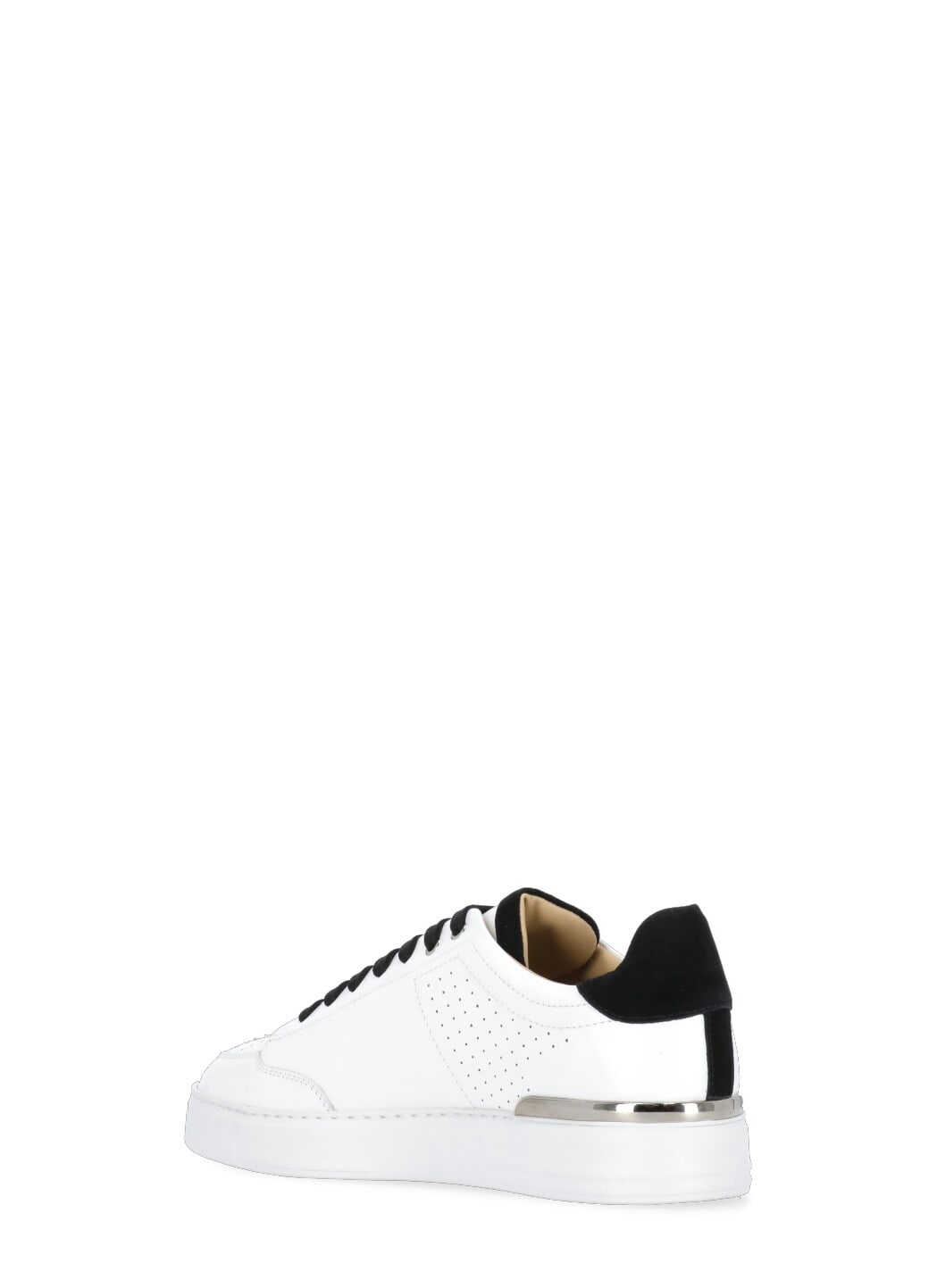 Shop Philipp Plein Lo Top Sneakers In White