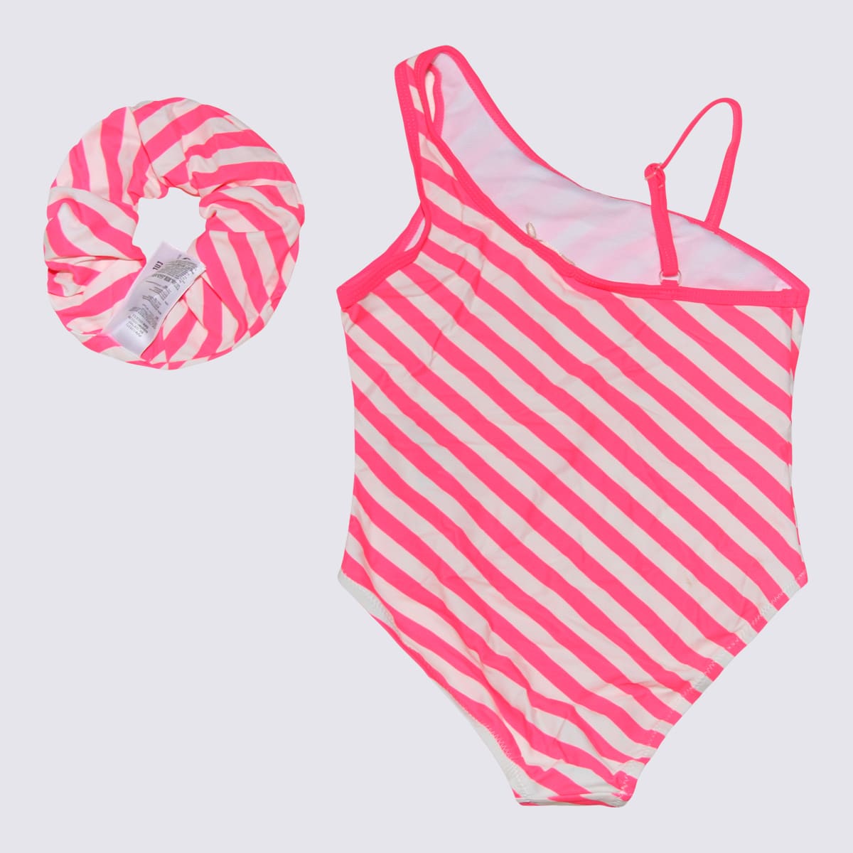 Shop Billieblush Pink Multicolour Swimsuit In Fuchsia