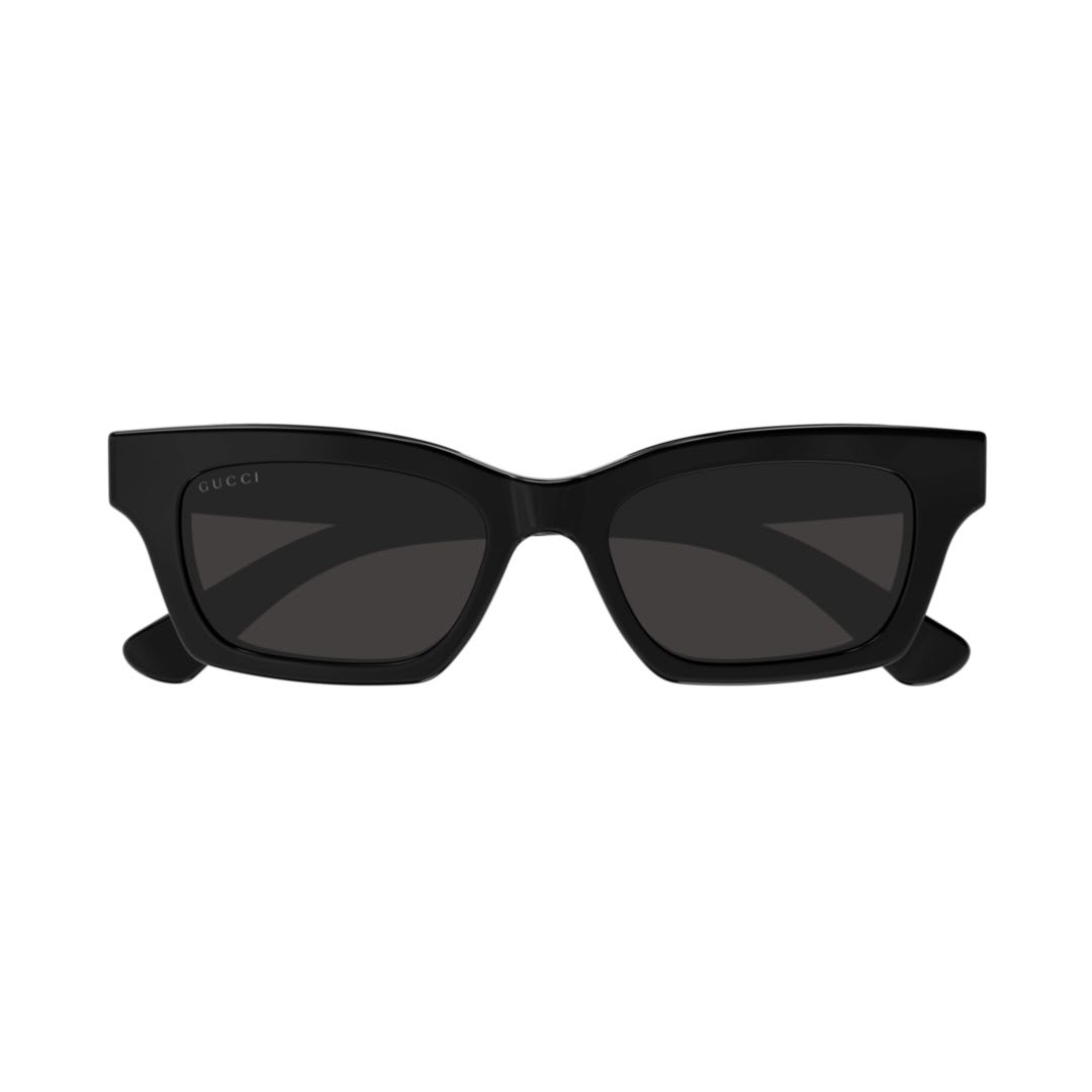 Gucci Logo Rectangular Cat-eye Sunglasses In Black