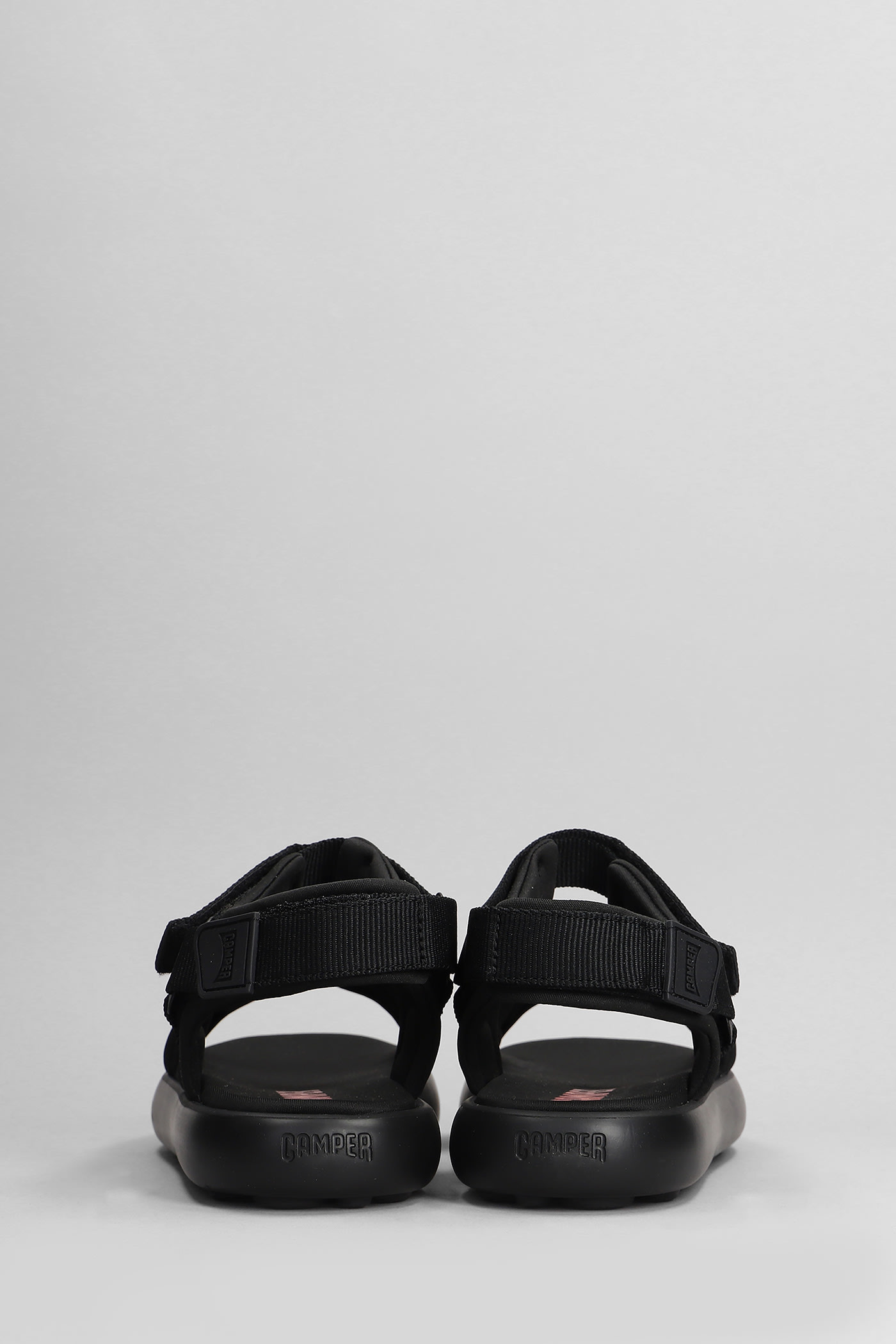 Shop Camper Flota Sandals In Black Fabric