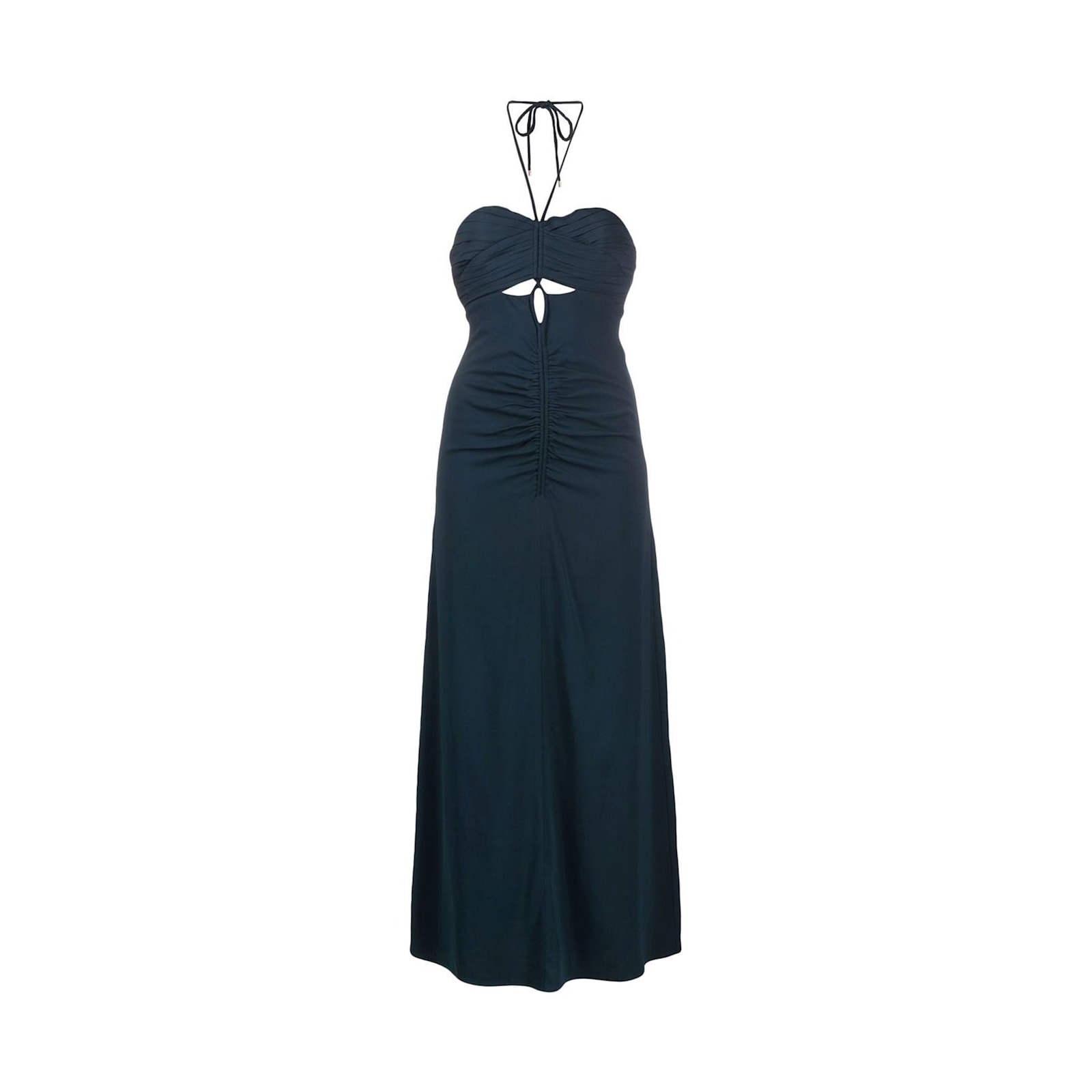 Cut-out Ruched Maxi Dress