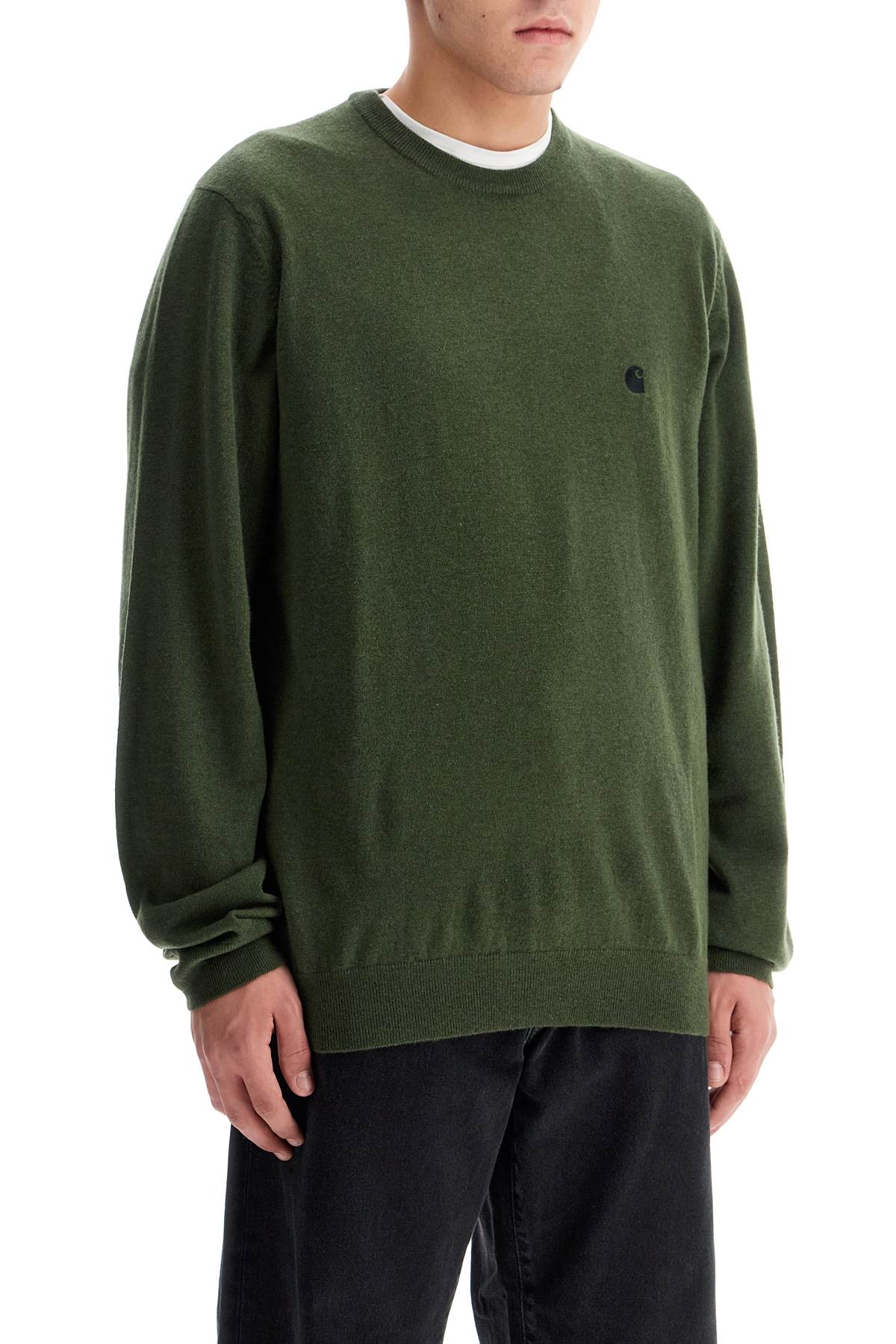 Shop Carhartt Madison Pullover In Tarragon / Black (green)