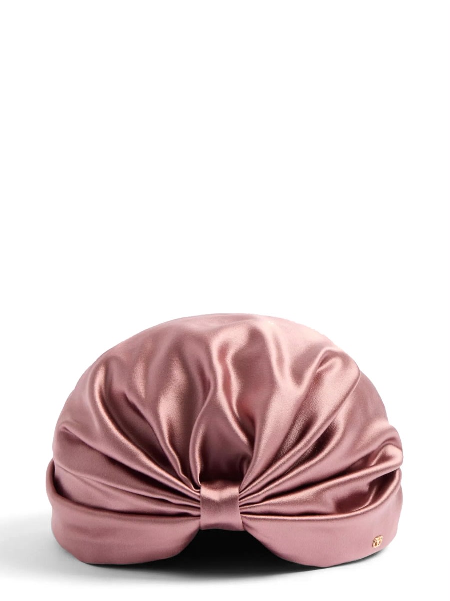 Valentino Garavani Wrap-around Silk Turban With Voluminous Effect In Landphardoro