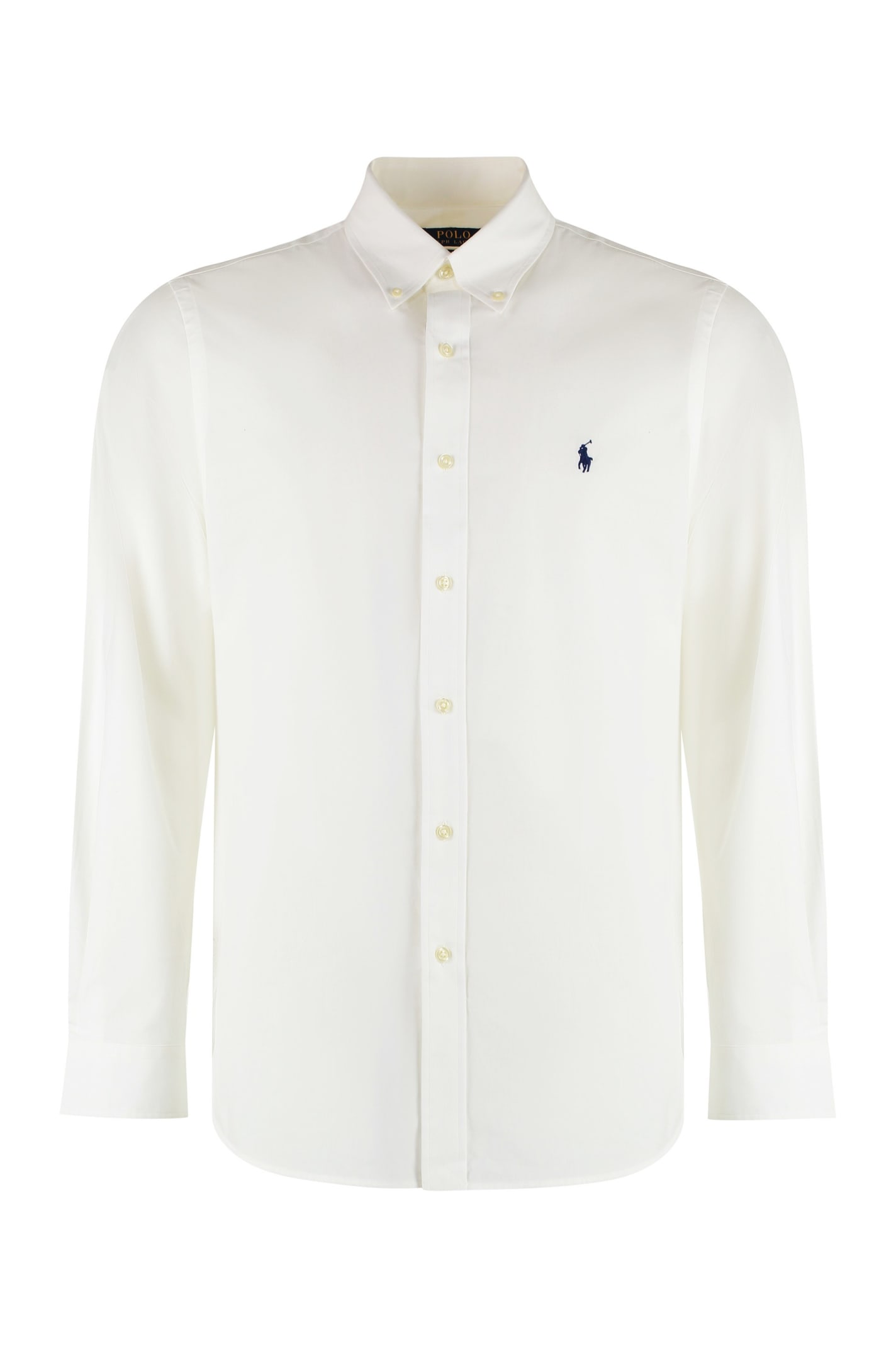 Ralph Lauren Stretch Cotton Shirt In White