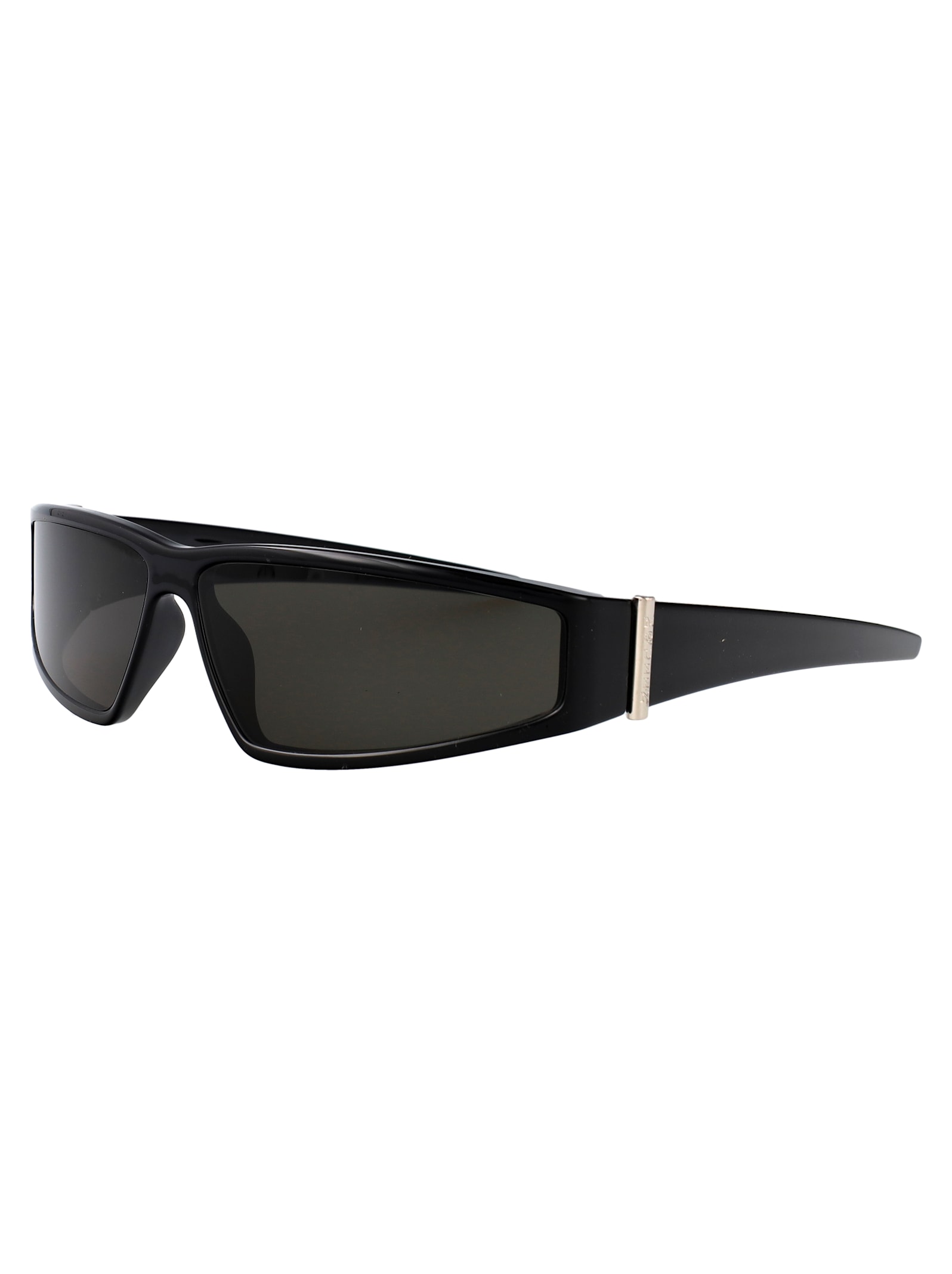 Alexander Mcqueen Black-black-grey Bio Injection Sunglasses In Black