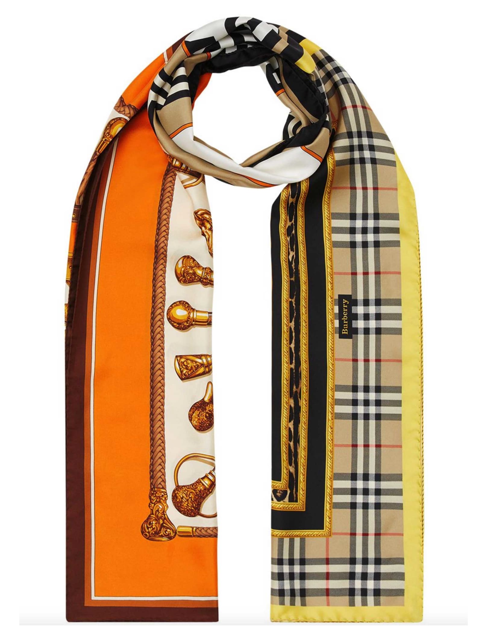 BURBERRY ARCHIVAL MONTAGE-PRINT SCARF,11231350