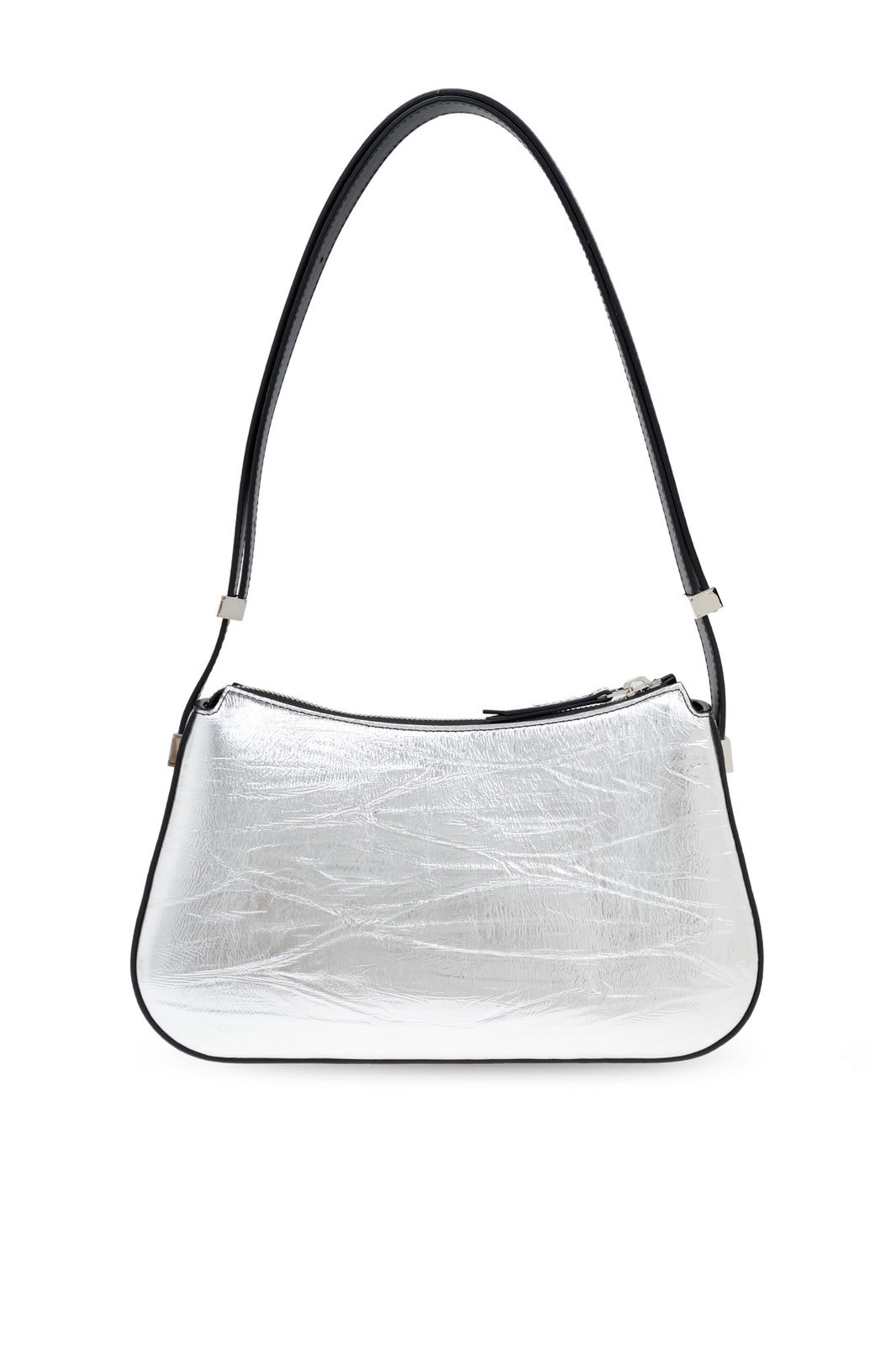 Lanvin Concerto Mettalic-effect Shoulder Bag In Argent