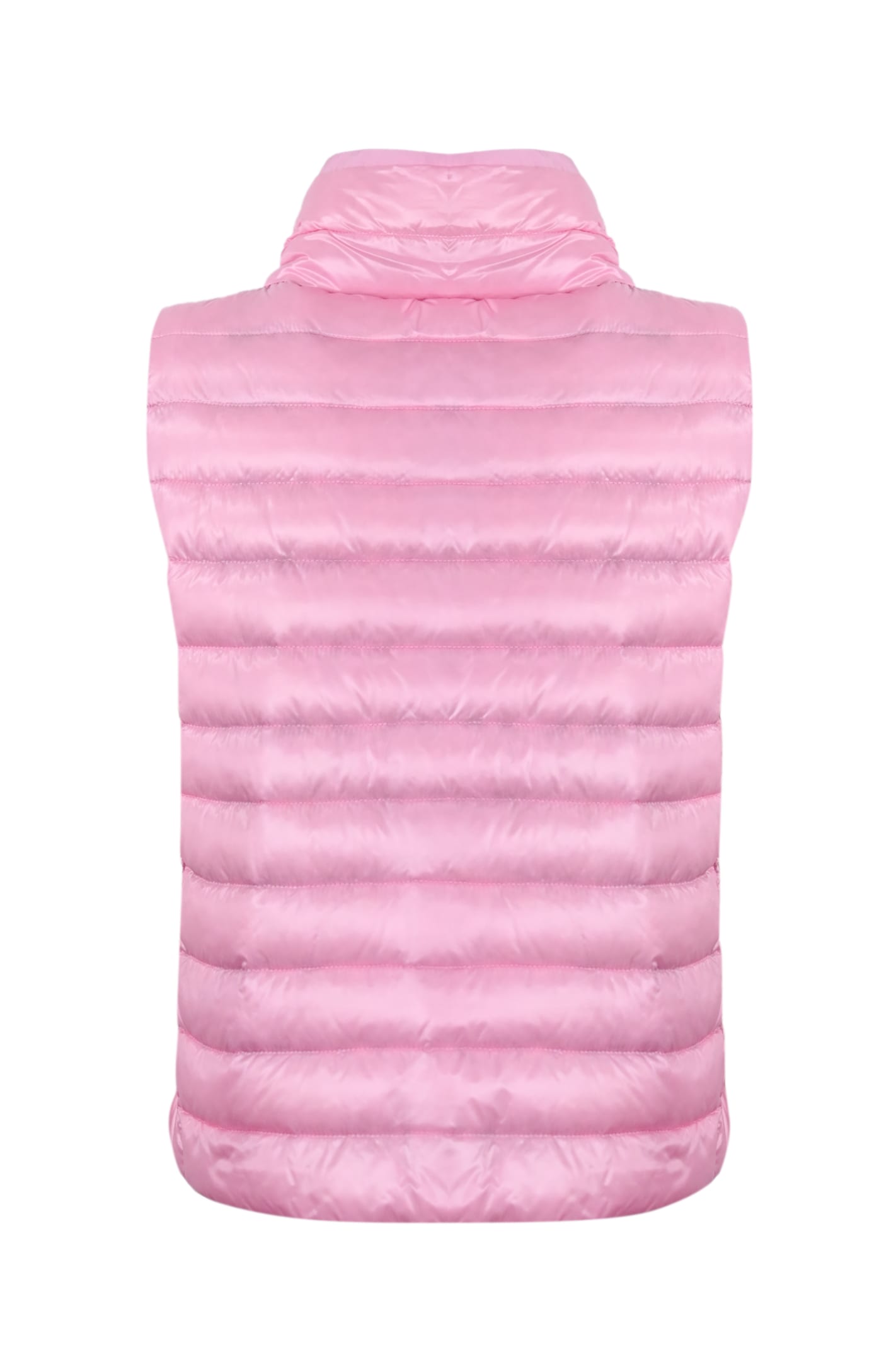 Shop Herno Reversible Vest In Pink/camel Ultralight Nylon In Rosa