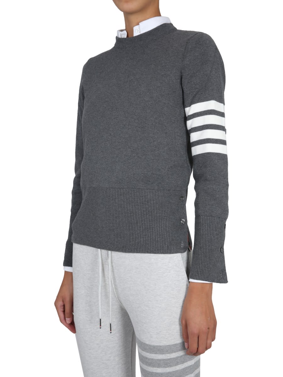 Thom Browne Crewneck Sweatshirt In Gray