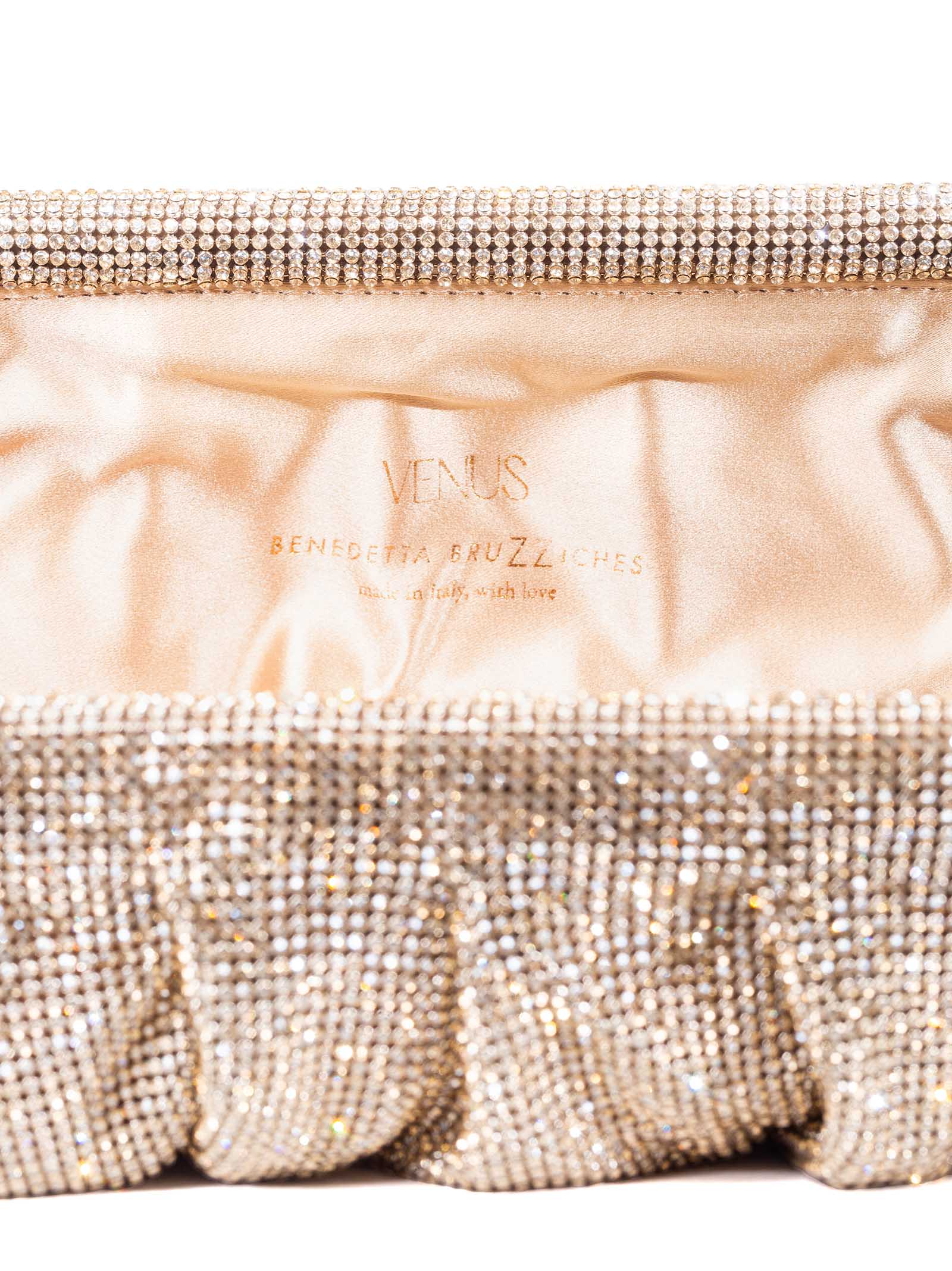 Shop Benedetta Bruzziches Venus La Grande Clutch In Sand