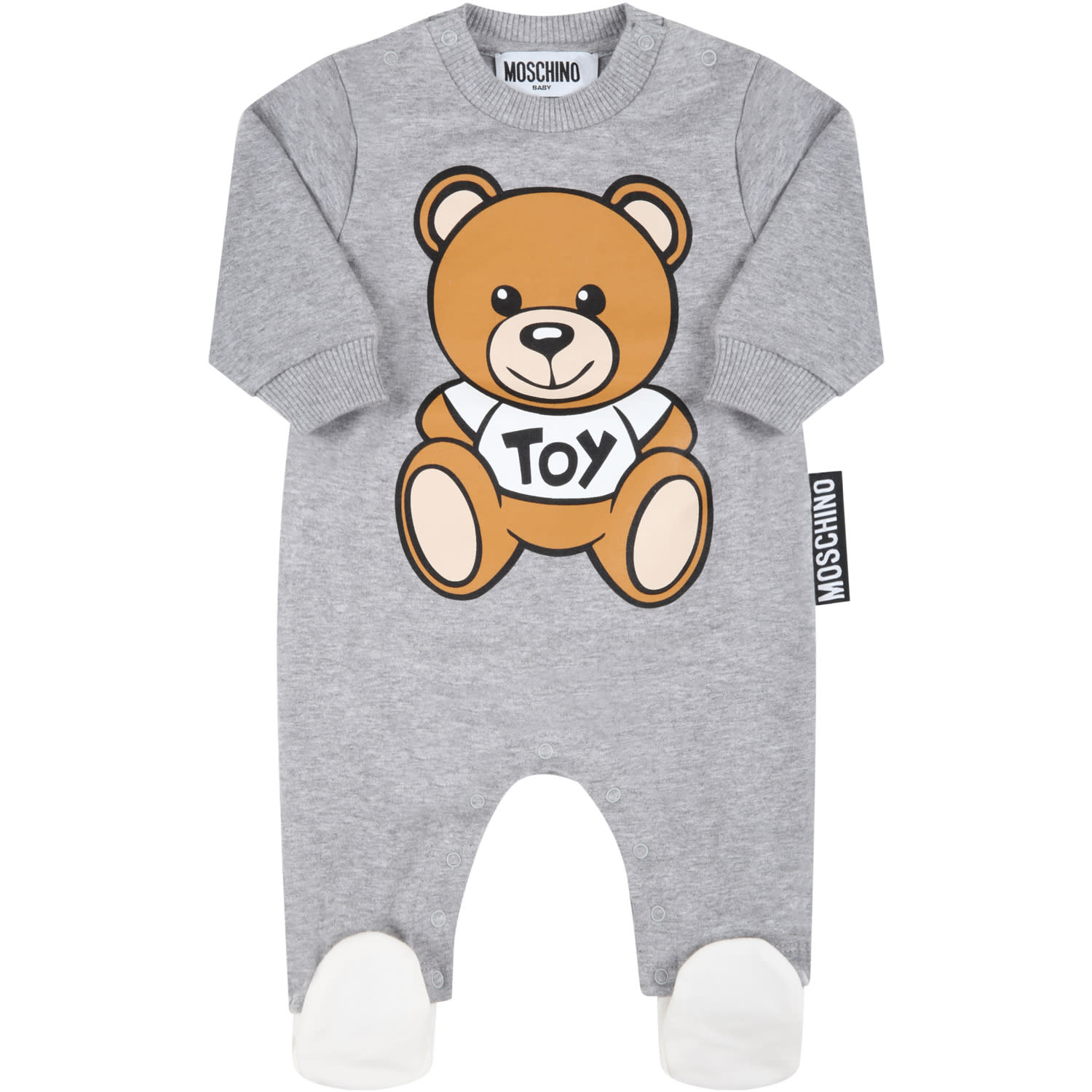 Moschino Grey Babygrow For Baby Kids With Teddy Bear