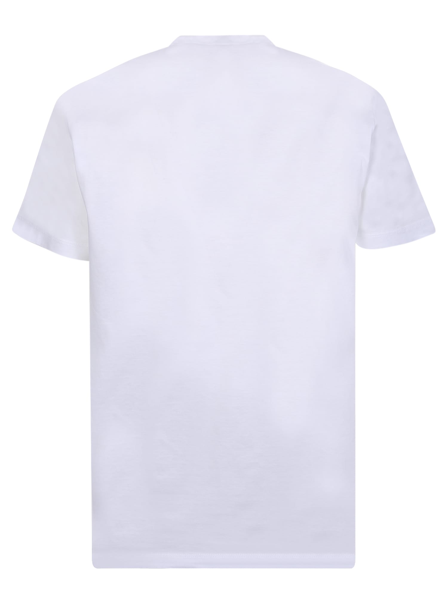 Shop Dsquared2 White And Black Icon T-shirt