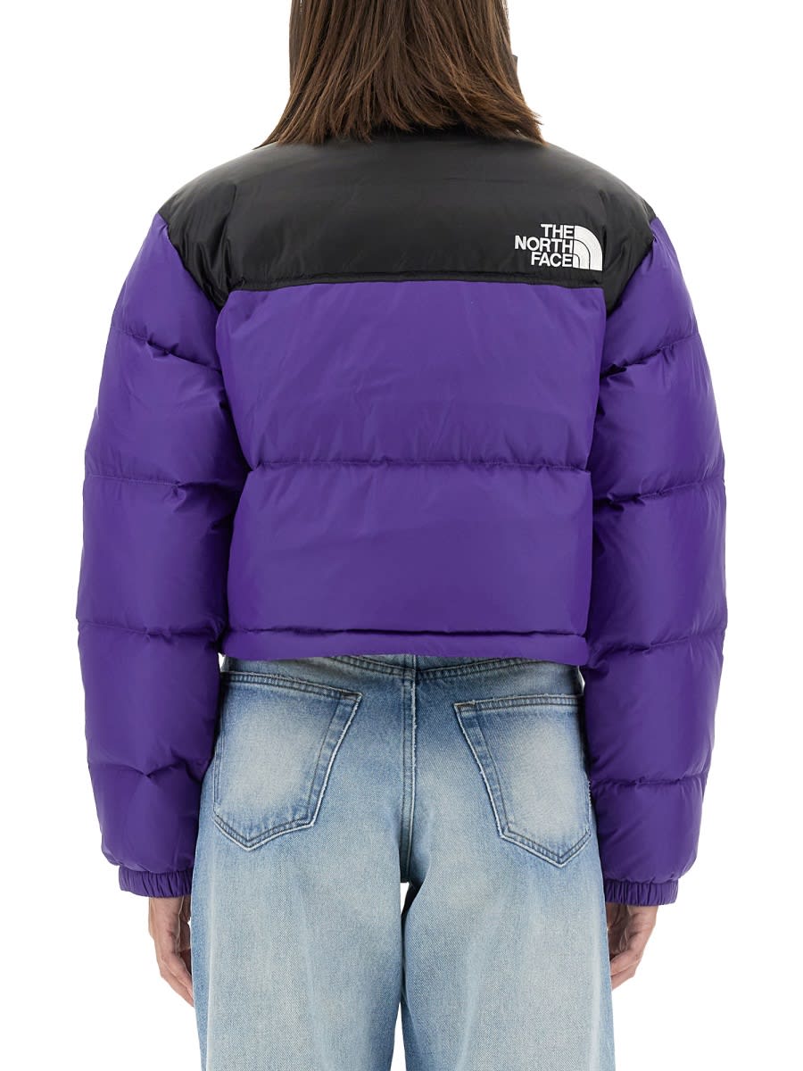 Shop The North Face Nuptse Short Jacket In Purple