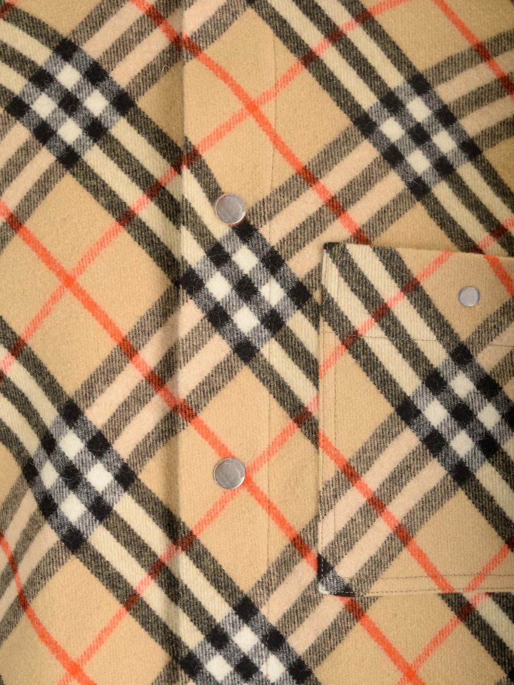 Shop Burberry Shirt With  Check In Beige