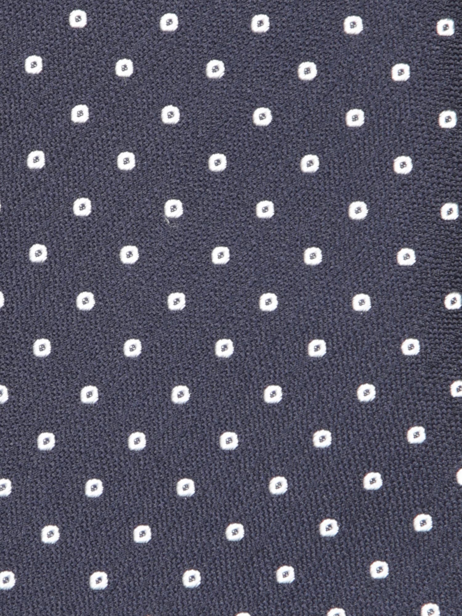Canali Blue Silk Tie With Geometric Pattern In Blue