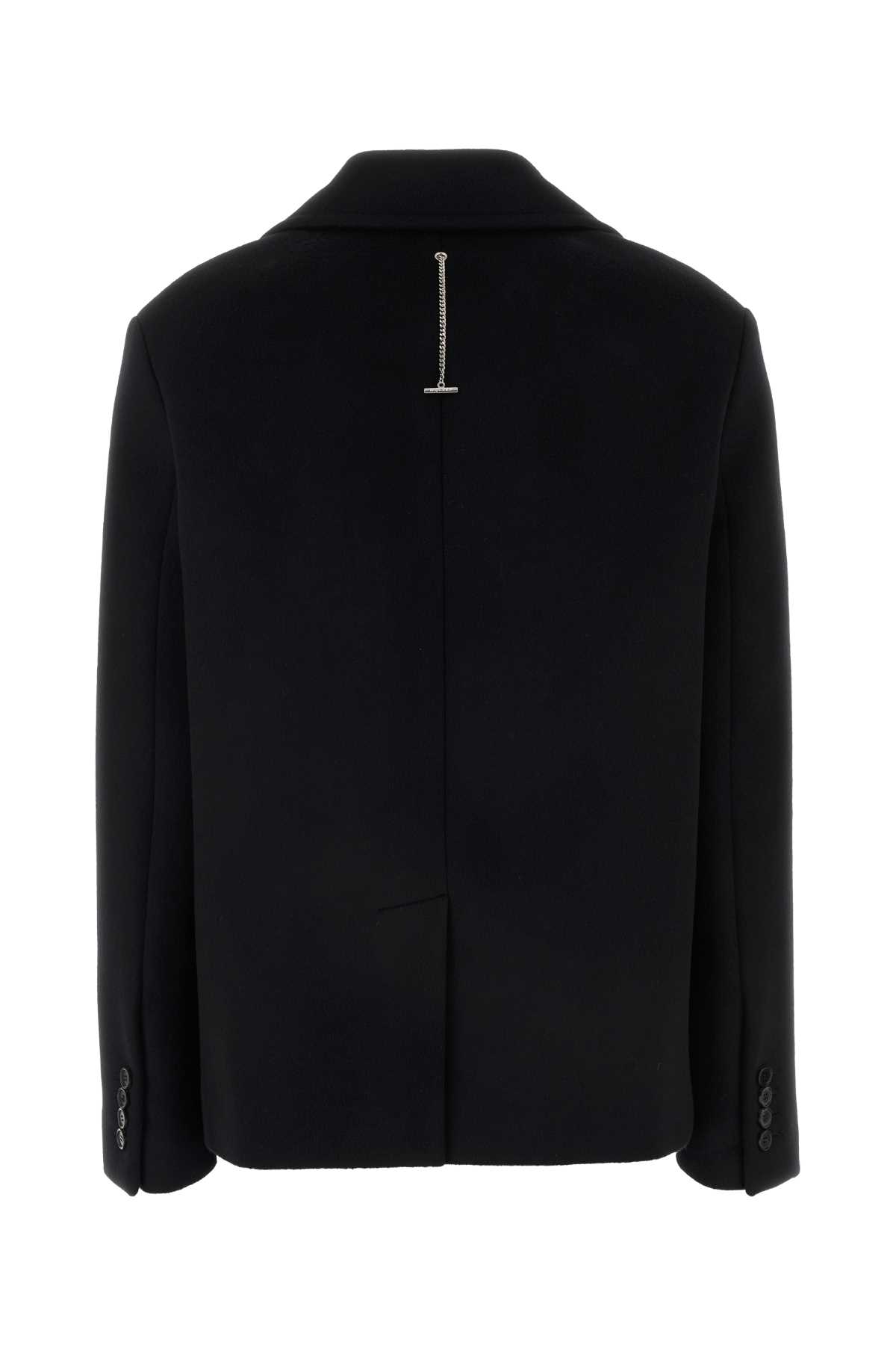 Shop Alexander Mcqueen Black Felt Coat