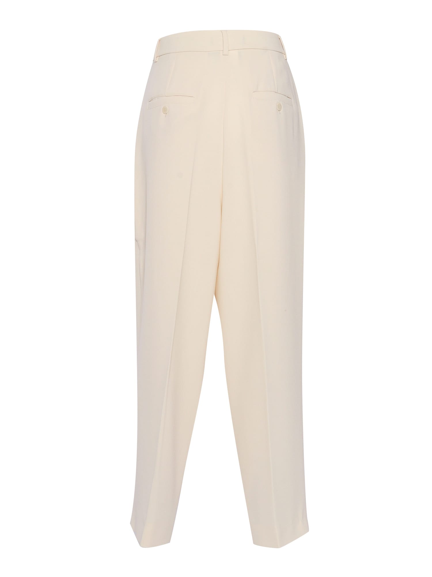 Shop Weekend Max Mara Ronchi Long Trousers In White