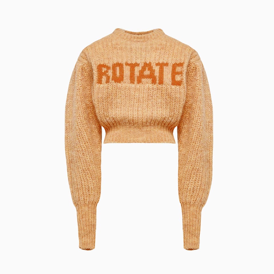 Rotate by Birger Christensen Rotate Adley Logo Sweater Rt1515