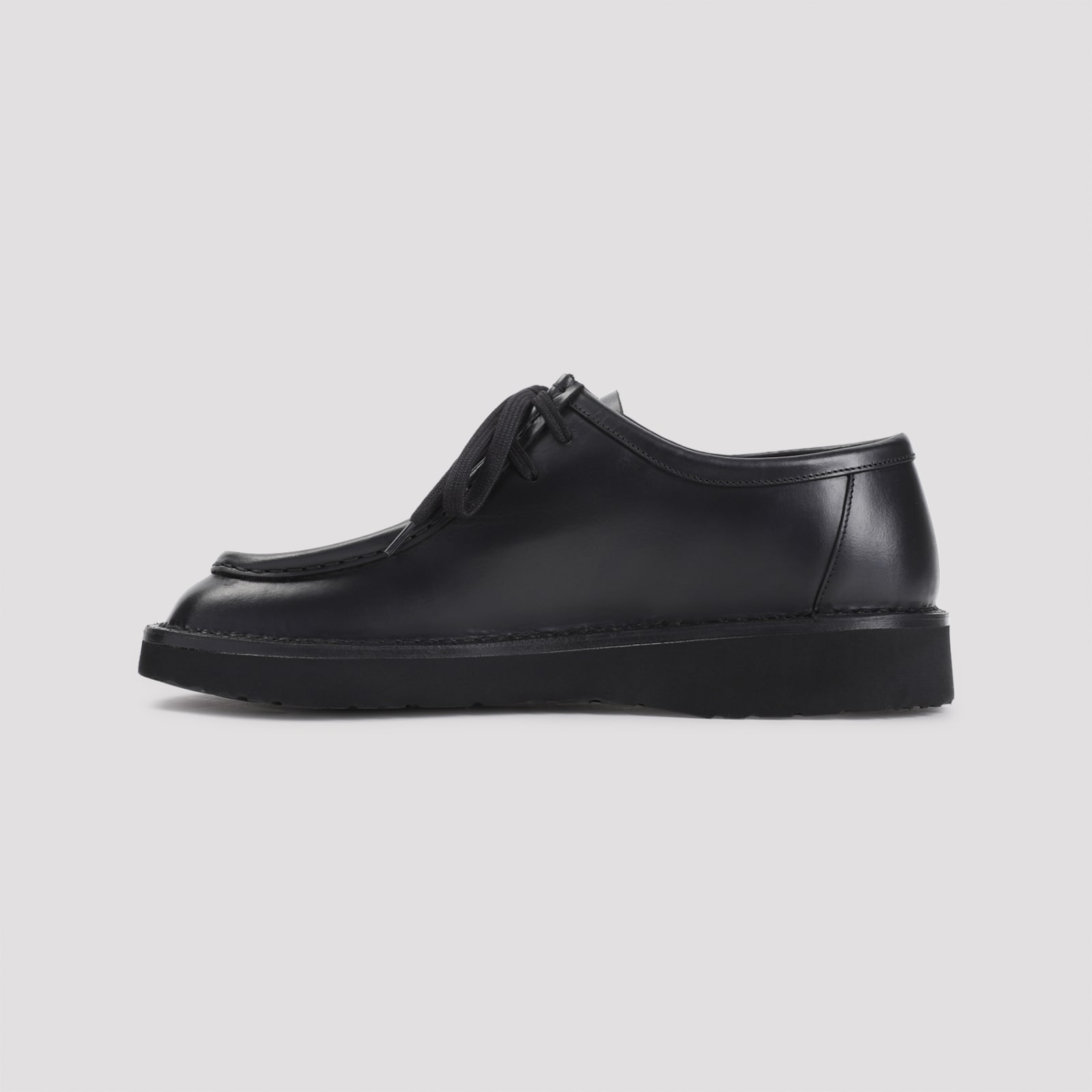 Shop Loewe Faro Lace Up In Black