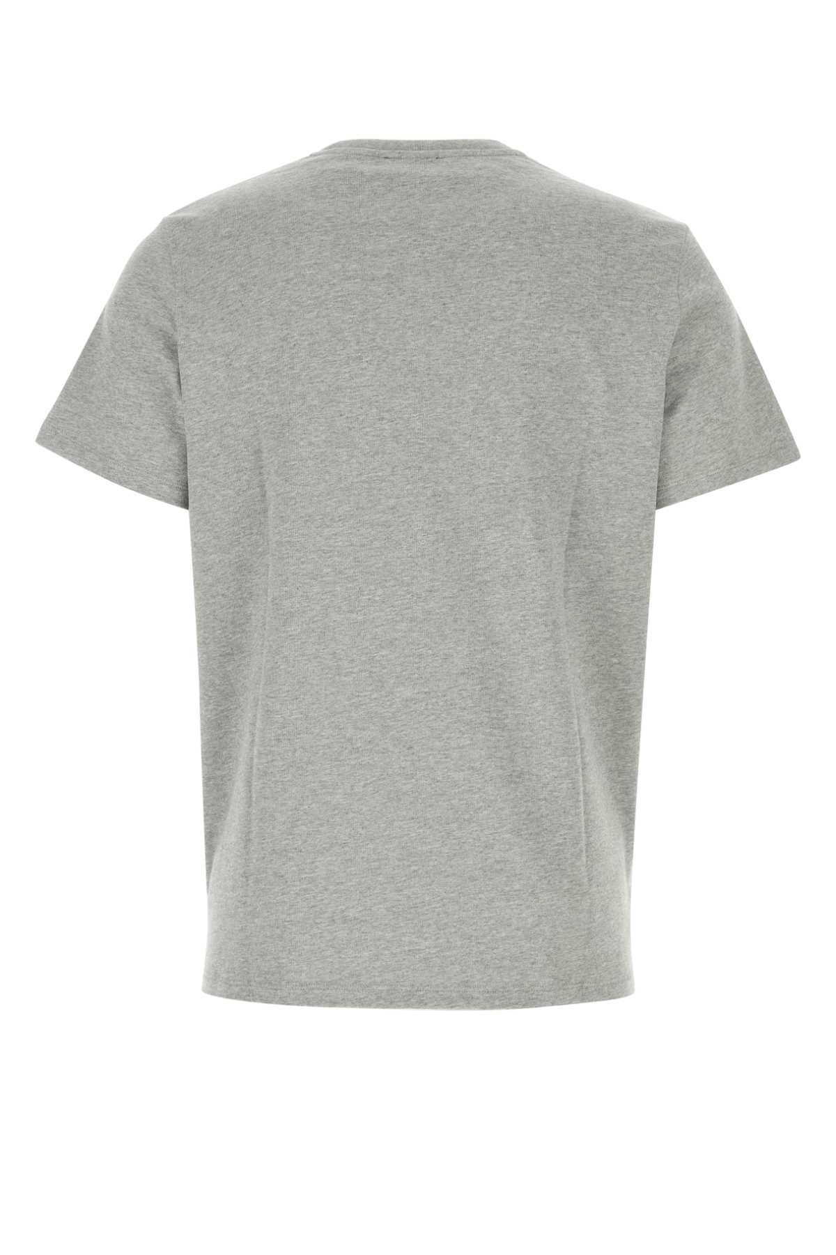 Apc Melange Grey Cotton T-shirt