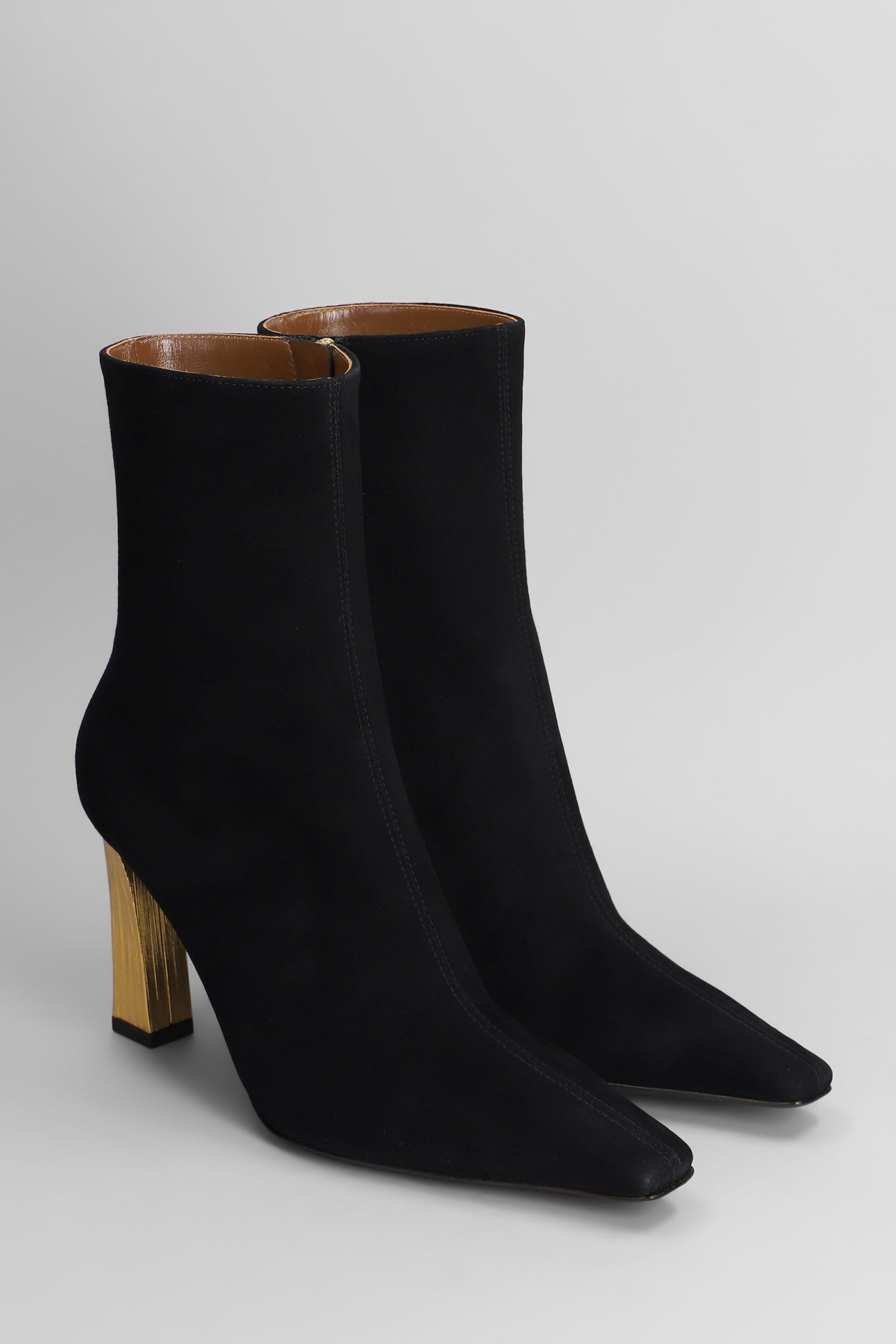 Giuseppe Zanotti Brenda 90 Tr High Heels Ankle Boots In Black Leather In Black