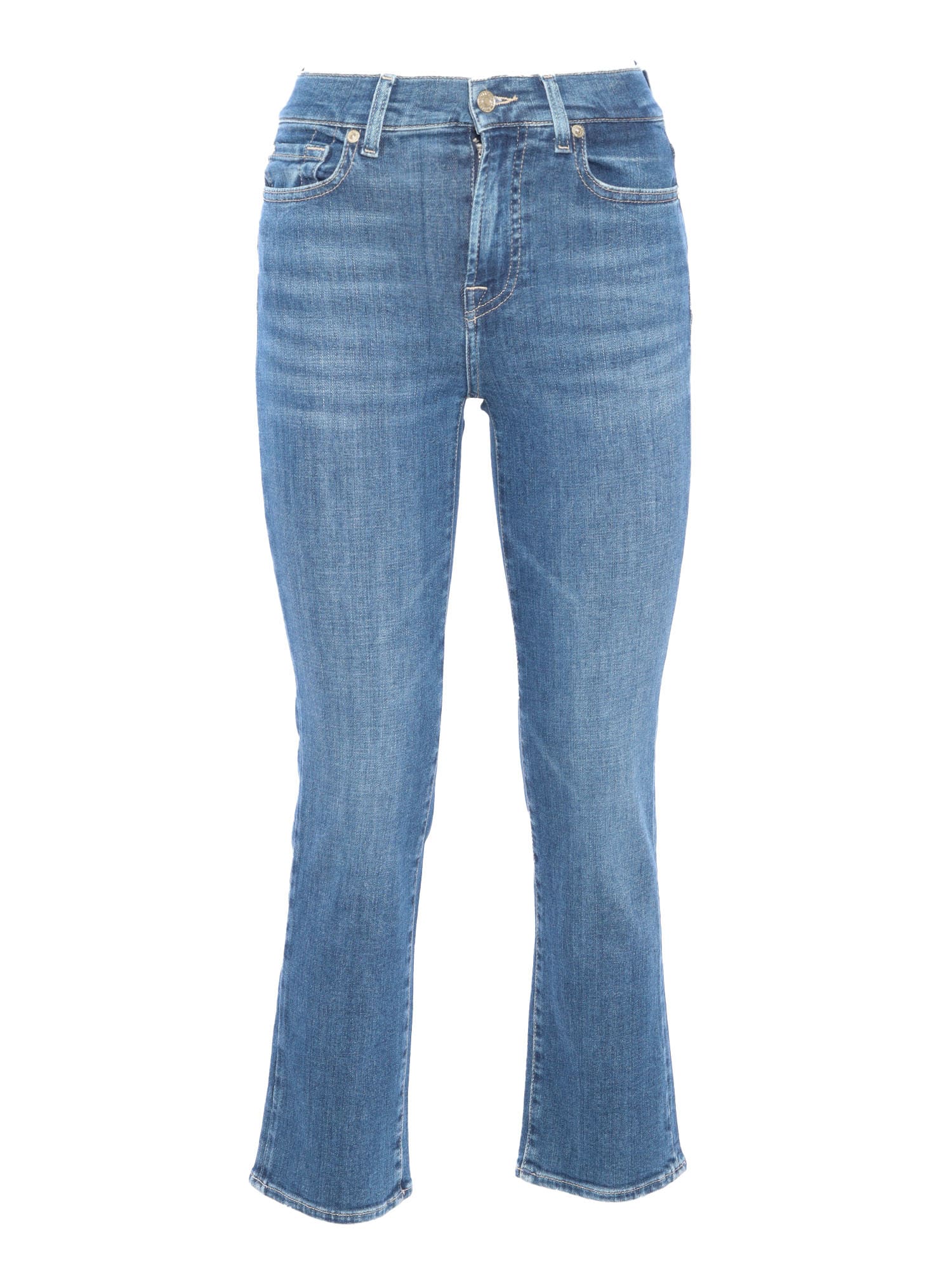 Shop 7 For All Mankind Cropped Womens Jeans. In Blue