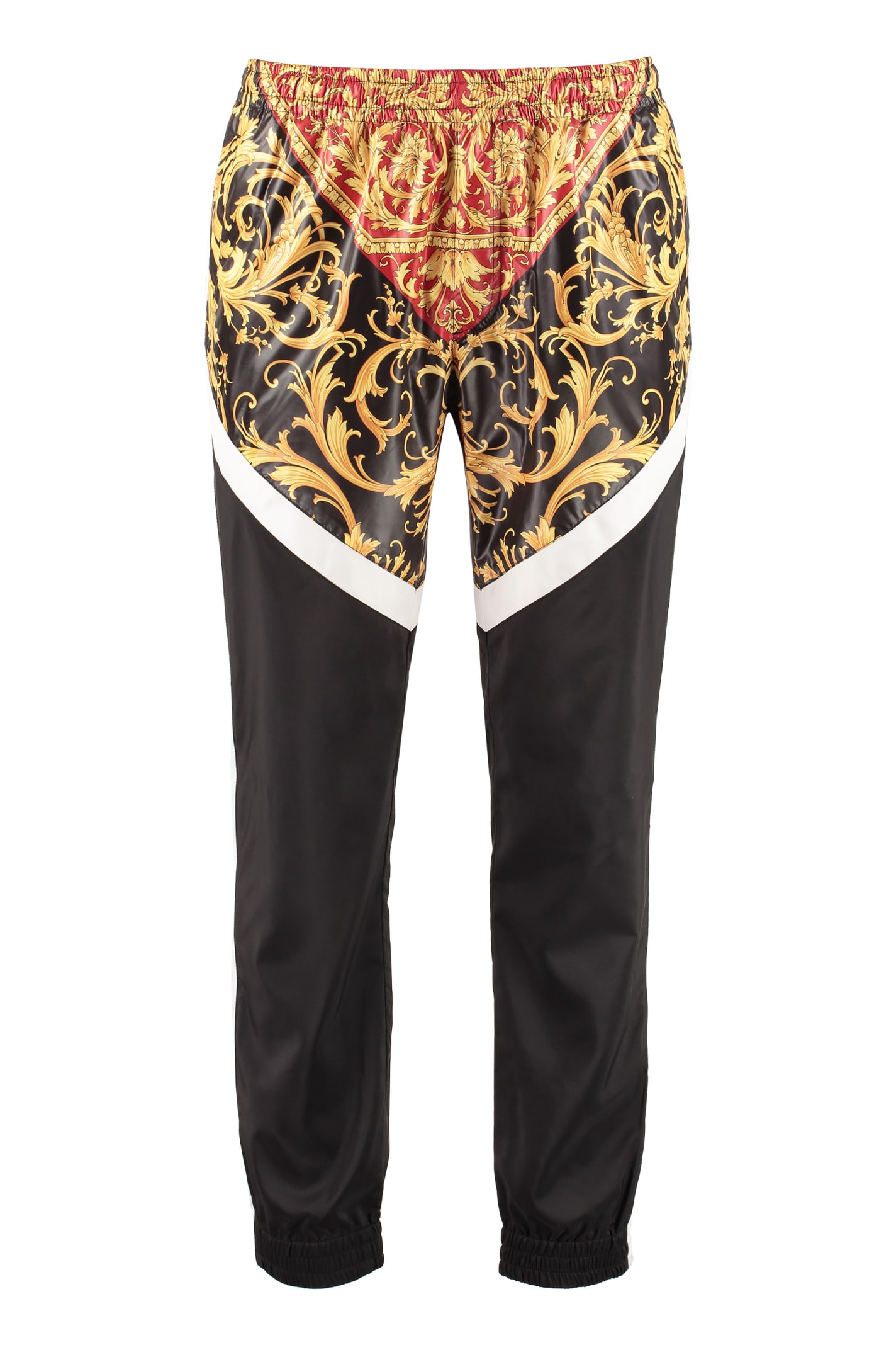 VERSACE PRINTED TECHNO FABRIC TRACK PANTS,11197133