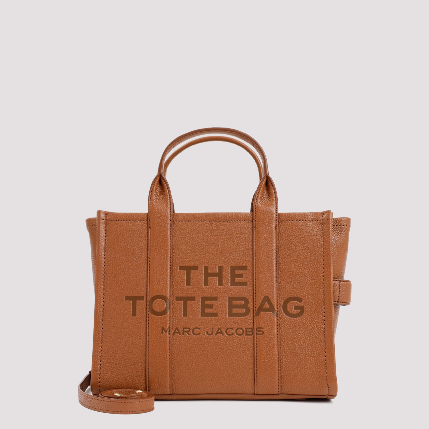 Marc Jacobs Shopping The Leather Medium Tote In Brown