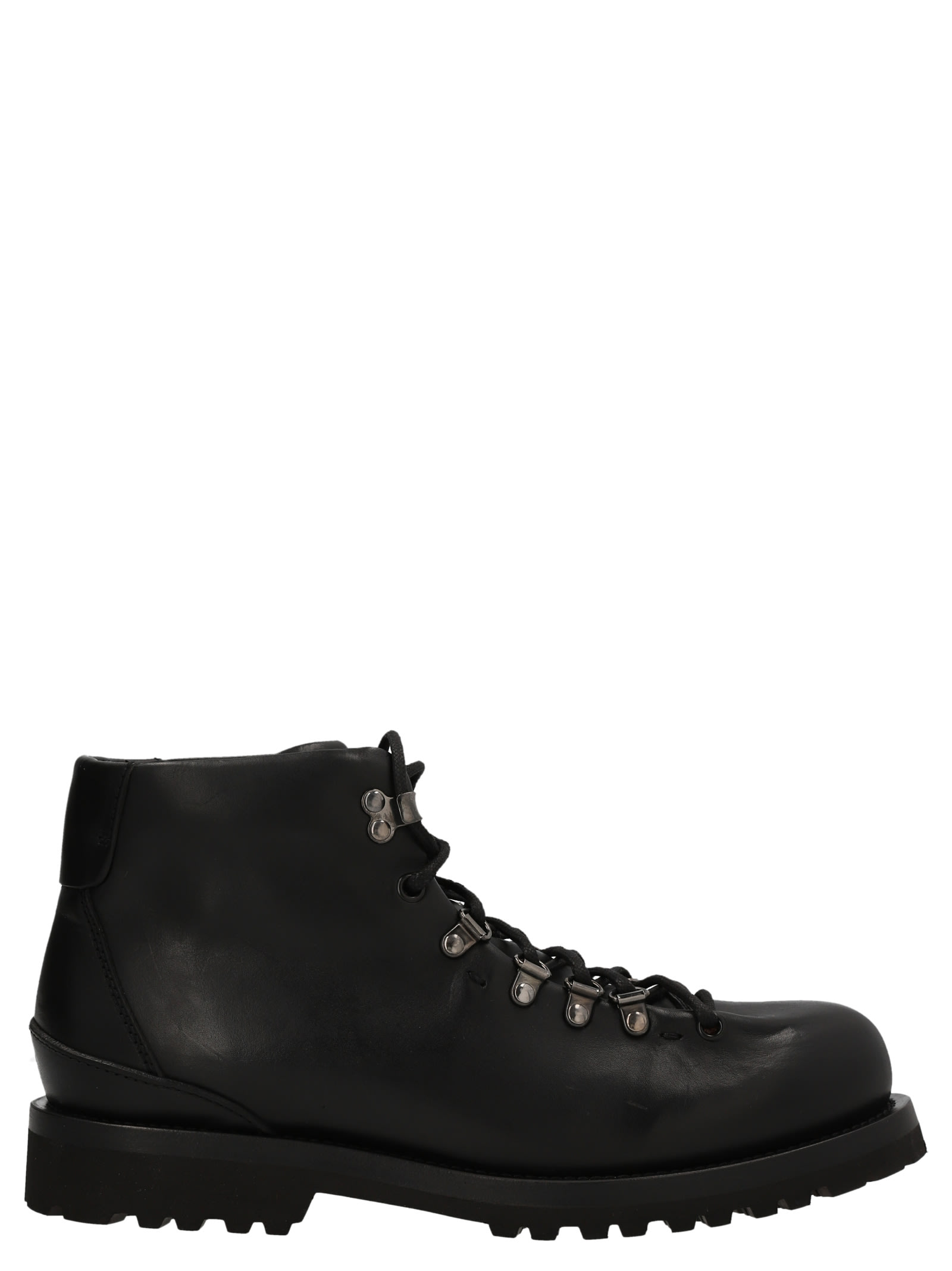 Buttero 'canalone' Lacing Boots In Black