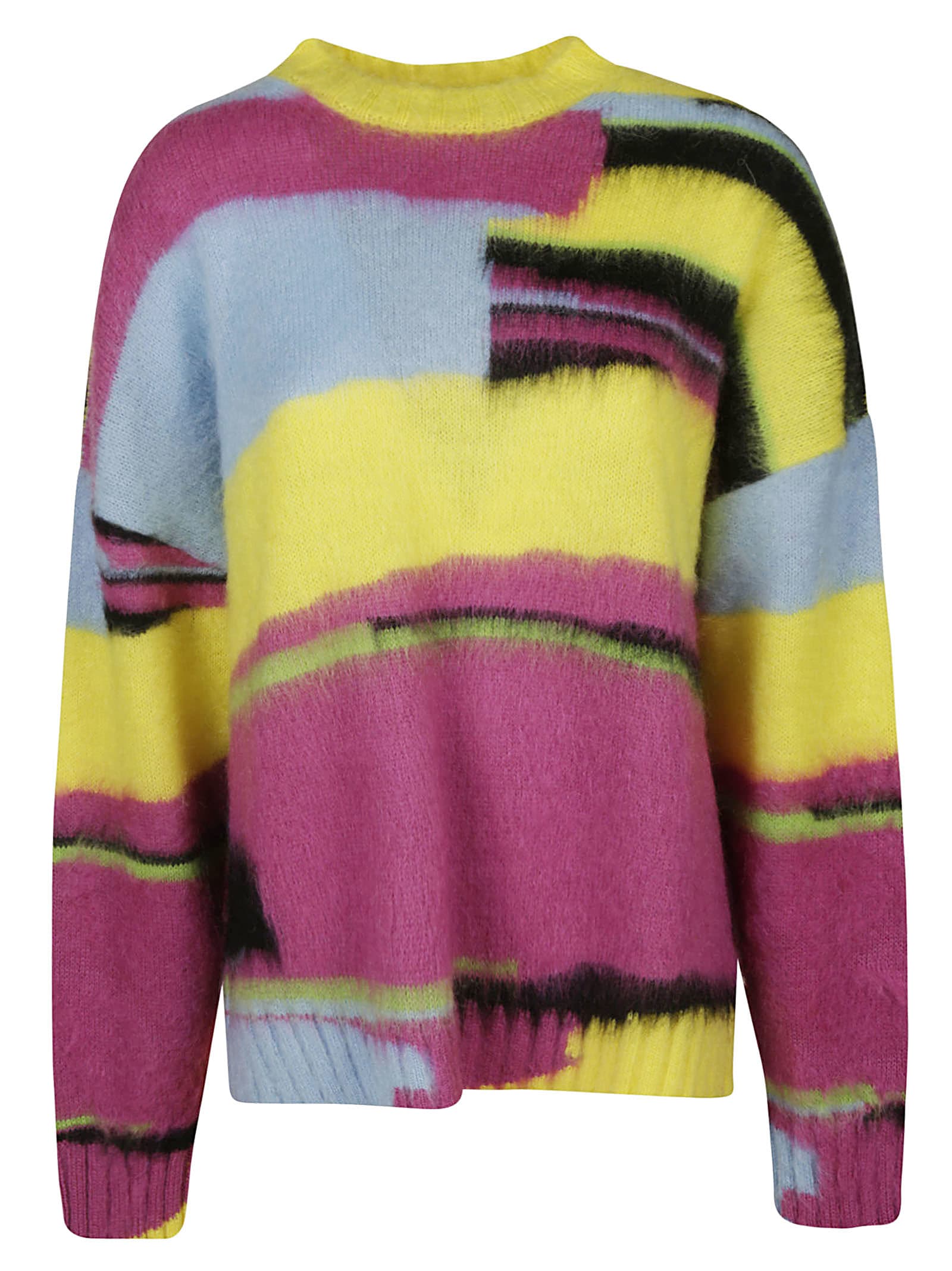 MSGM Tie-dye Ribbed Sweater