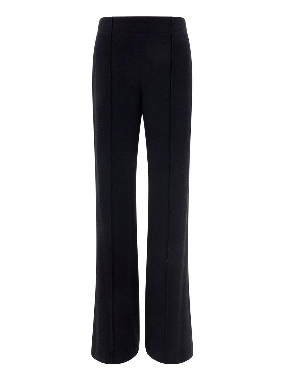 Shop Chloé Wide-leg Trousers In Black