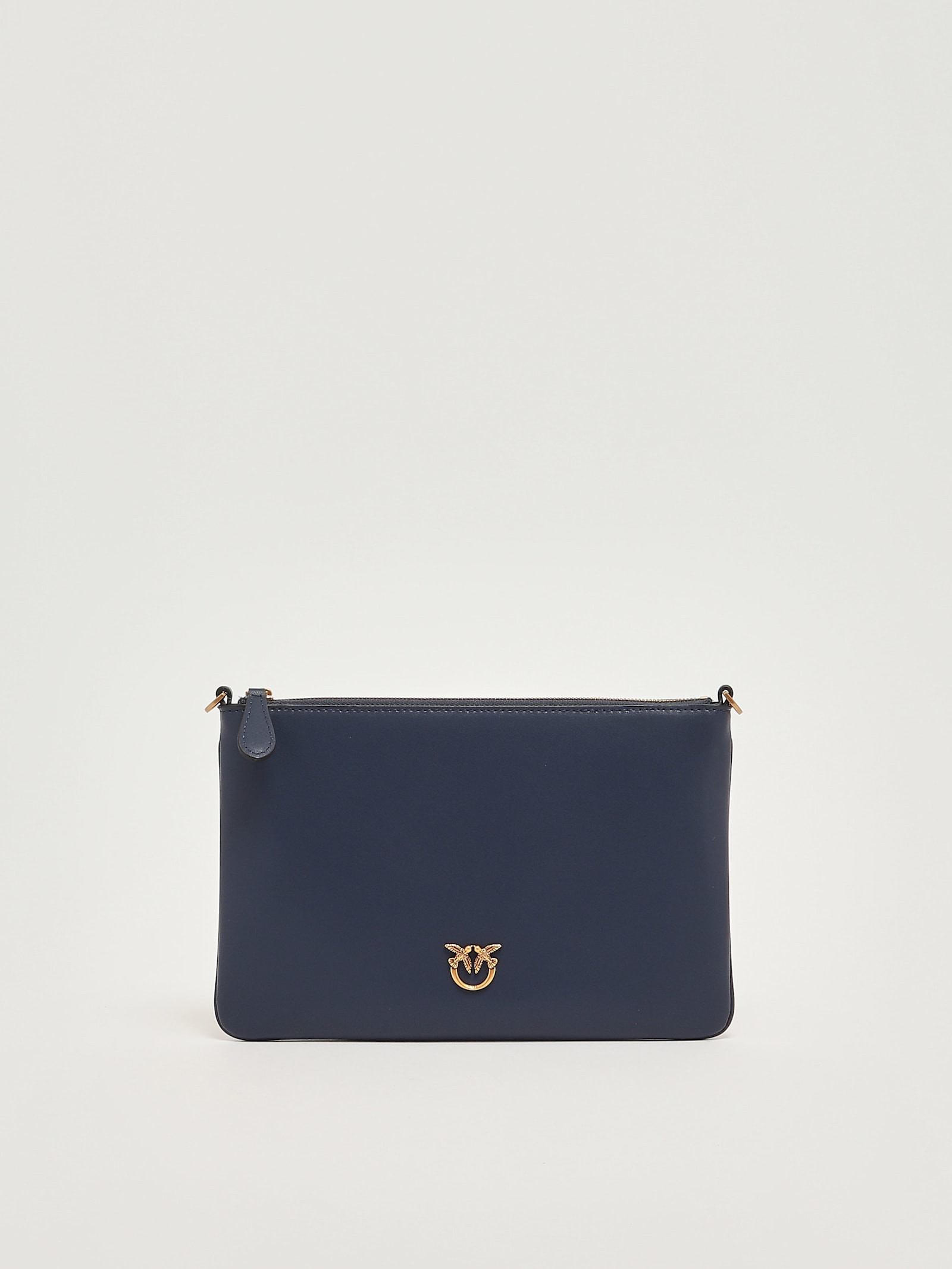 Pinko Flat Classic Clutch In Blue