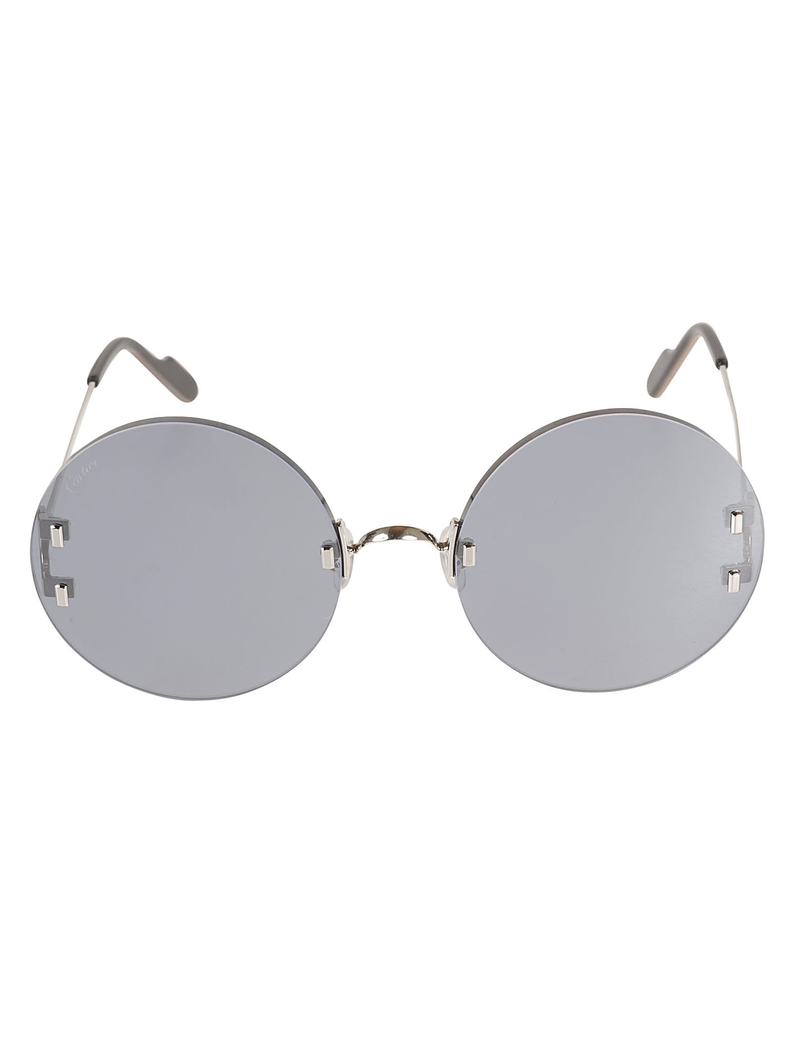 Cartier Eyewear Round Rimless Sunglasses