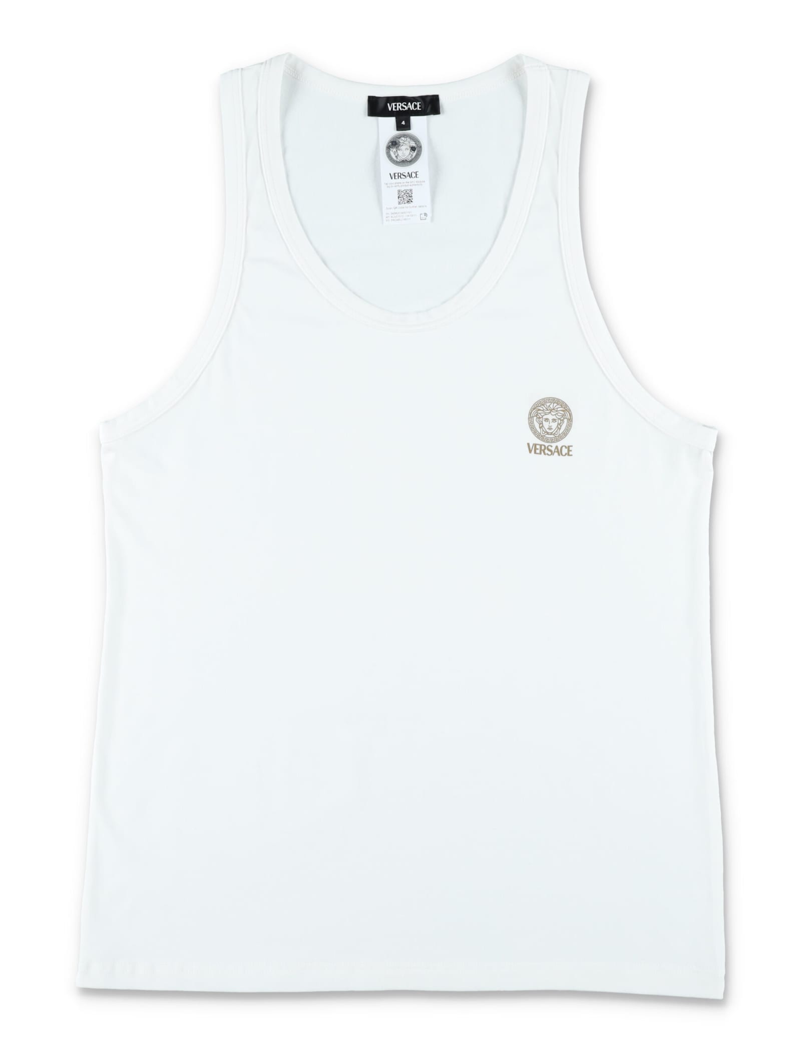 Versace Tank Top In White