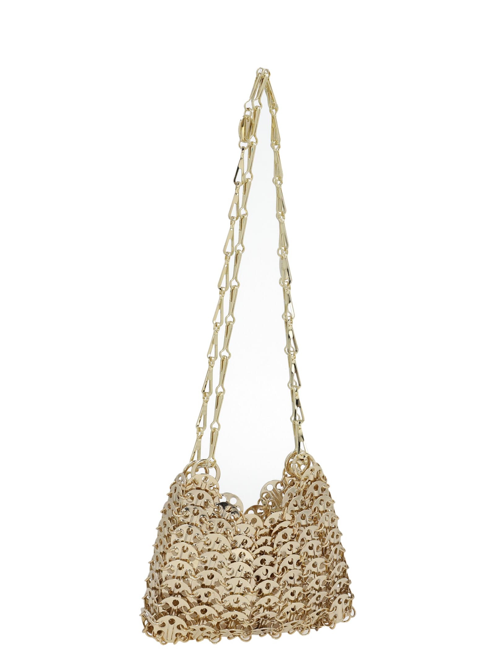 Shop Rabanne 1969 Nano Shoulder Bag In Gold