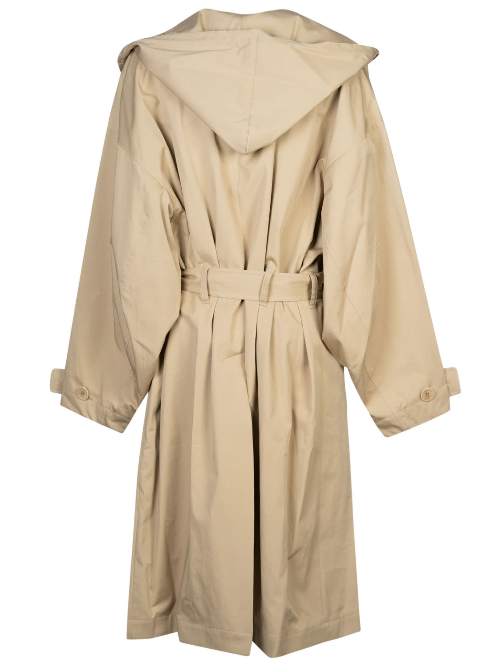 Shop Jw Anderson Hooded Trench In Flax