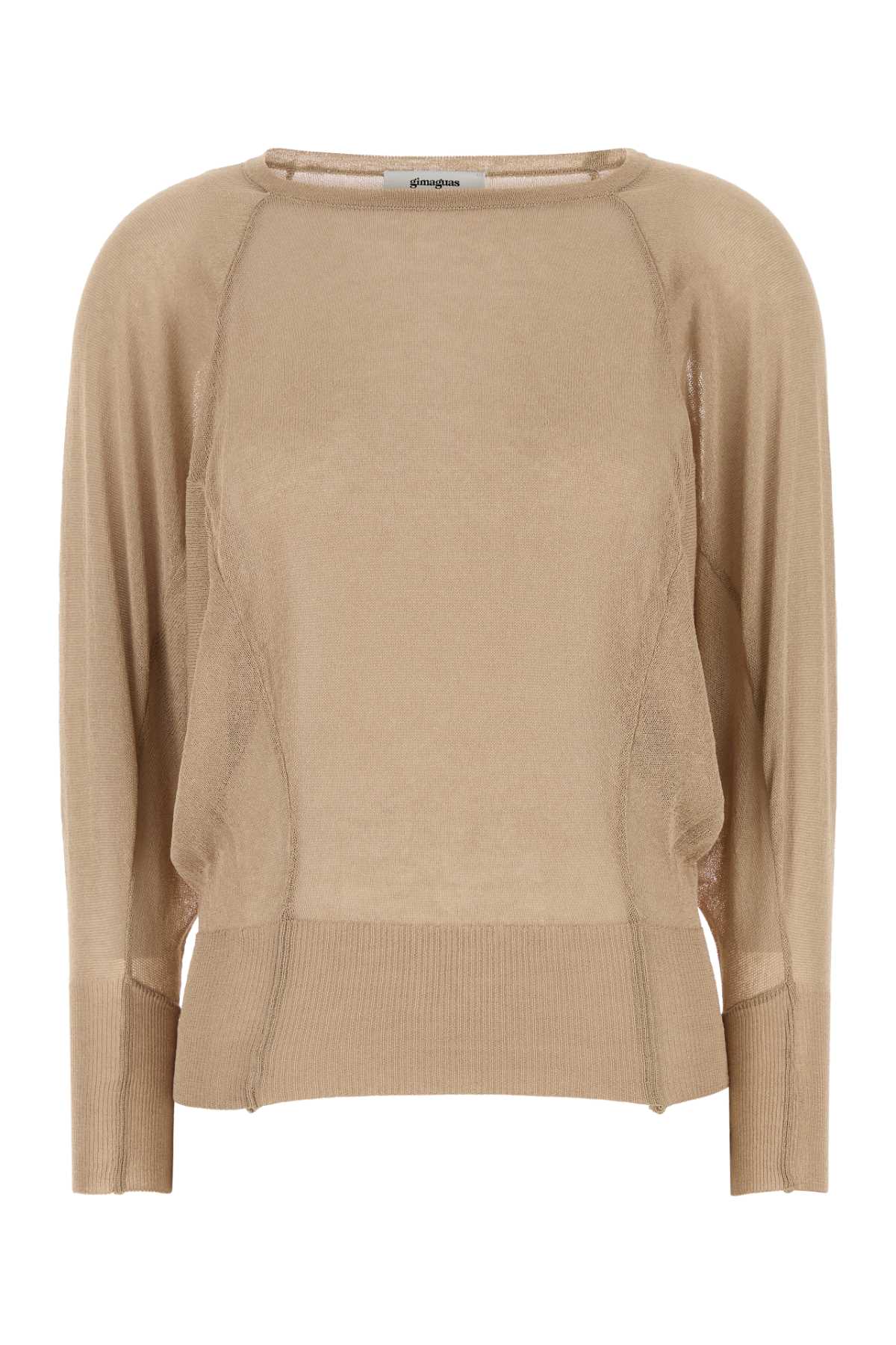 Beige Viscose Blend Safi Sweater