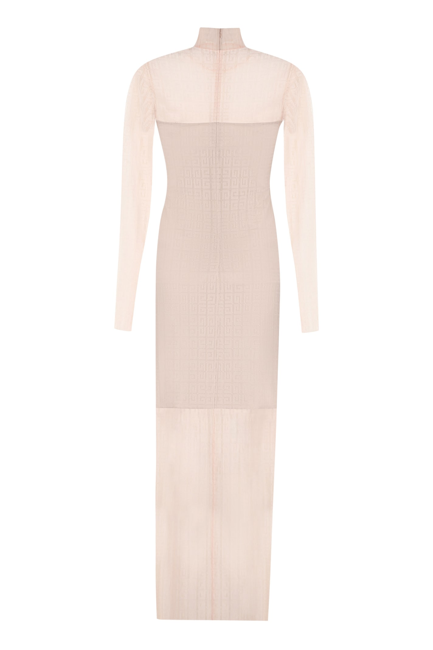 Givenchy Pink Lace 4g Dress In Neutral