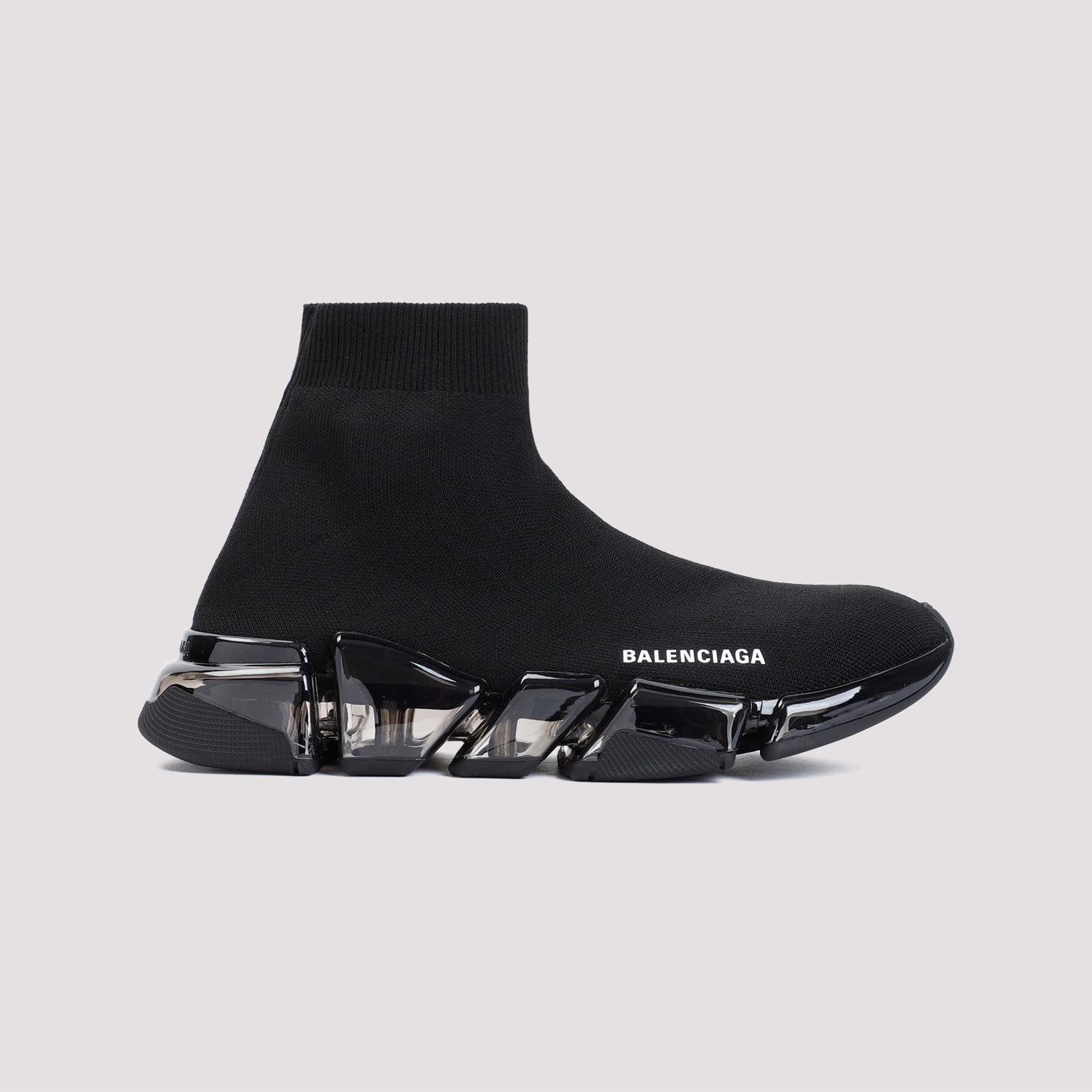 Shop Balenciaga Speed 2.0 Stencil Sneakers In Black