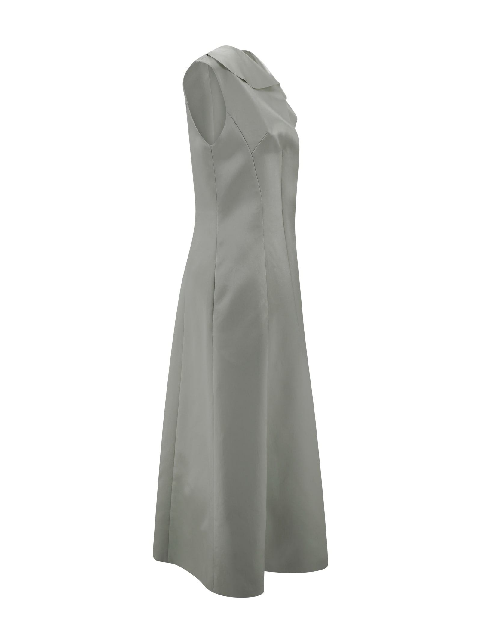 PHILOSOPHY DI LORENZO SERAFINI SATIN MIDI DRESS