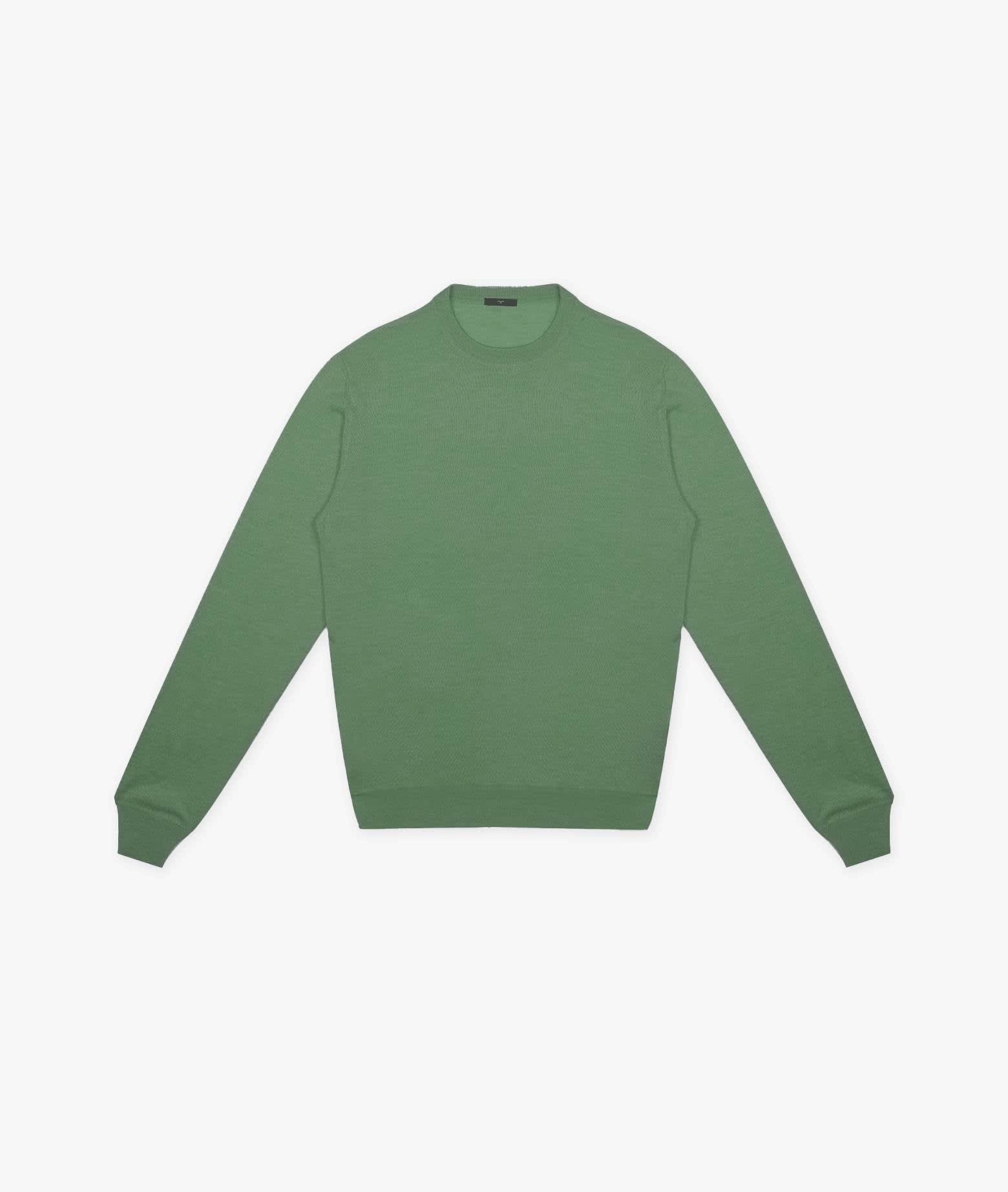 Larusmiani Long-sleeved T-shirt Roquebrune Sweater In Green