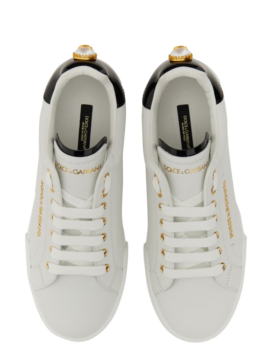 Shop Dolce & Gabbana Portofino Sneaker In White