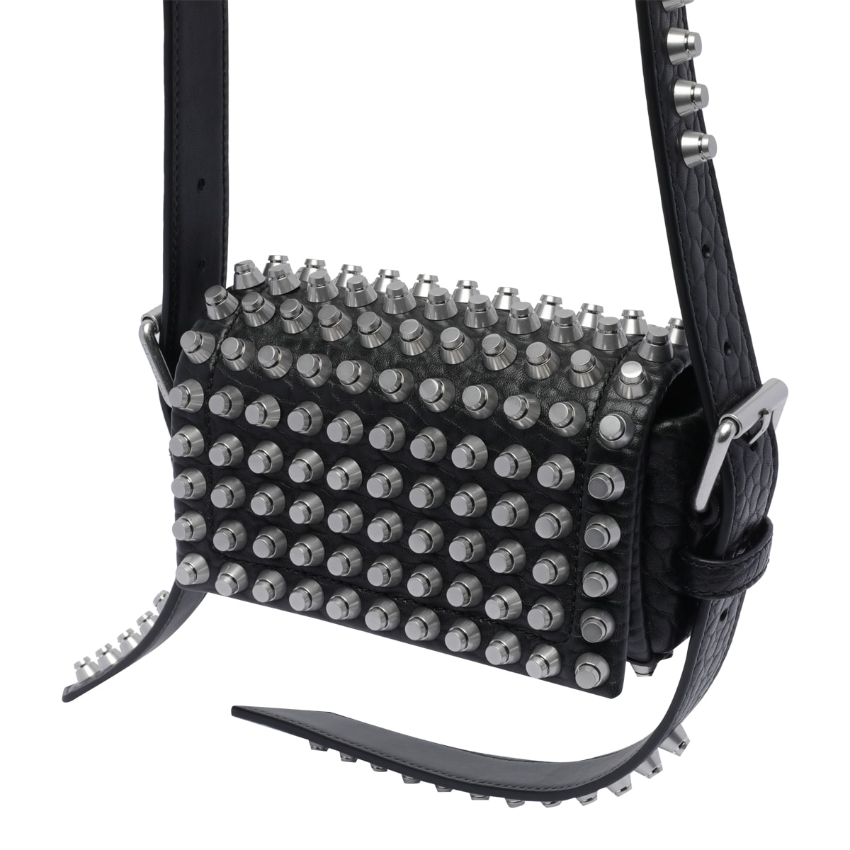 Alexander Wang Studded Rectangular Shoulder Bag With Adaptable Strap
