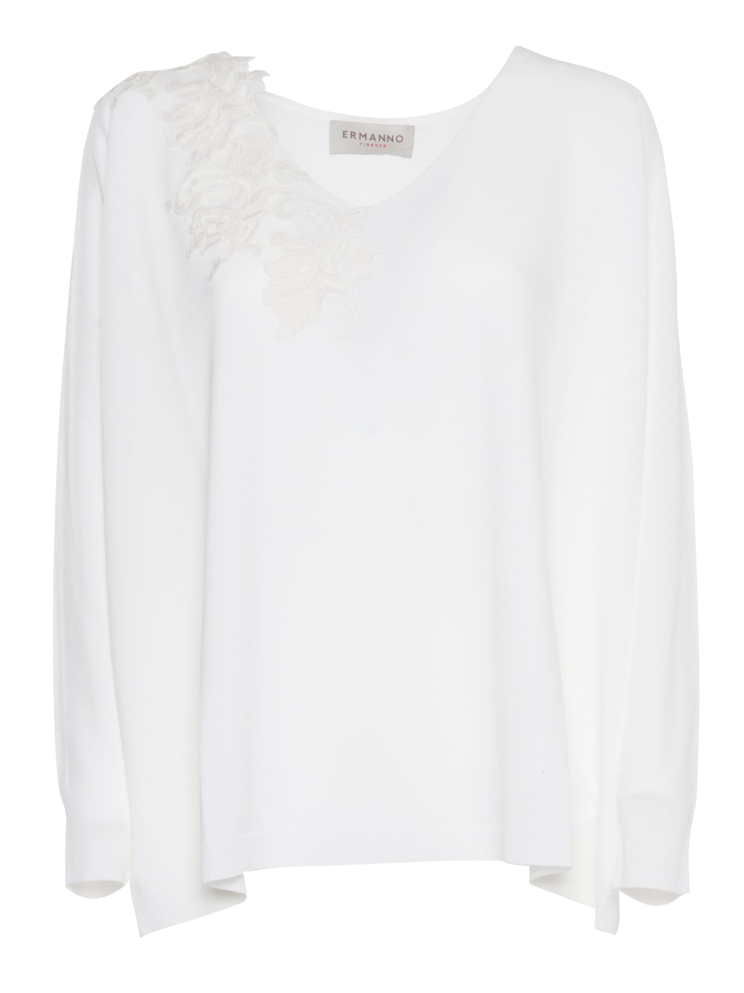 Ermanno Ermanno Scervino Sweater With Embroidery