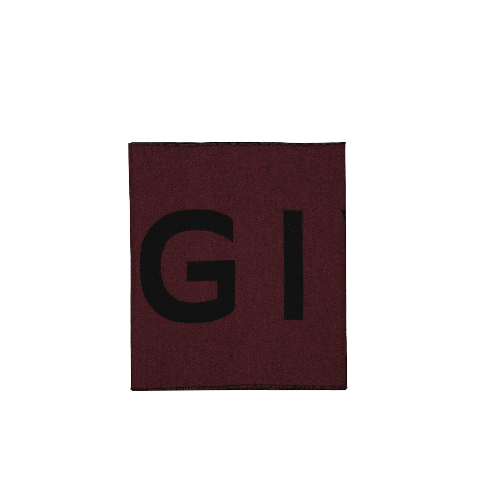 Shop Givenchy Wool Logo Scarf In Red